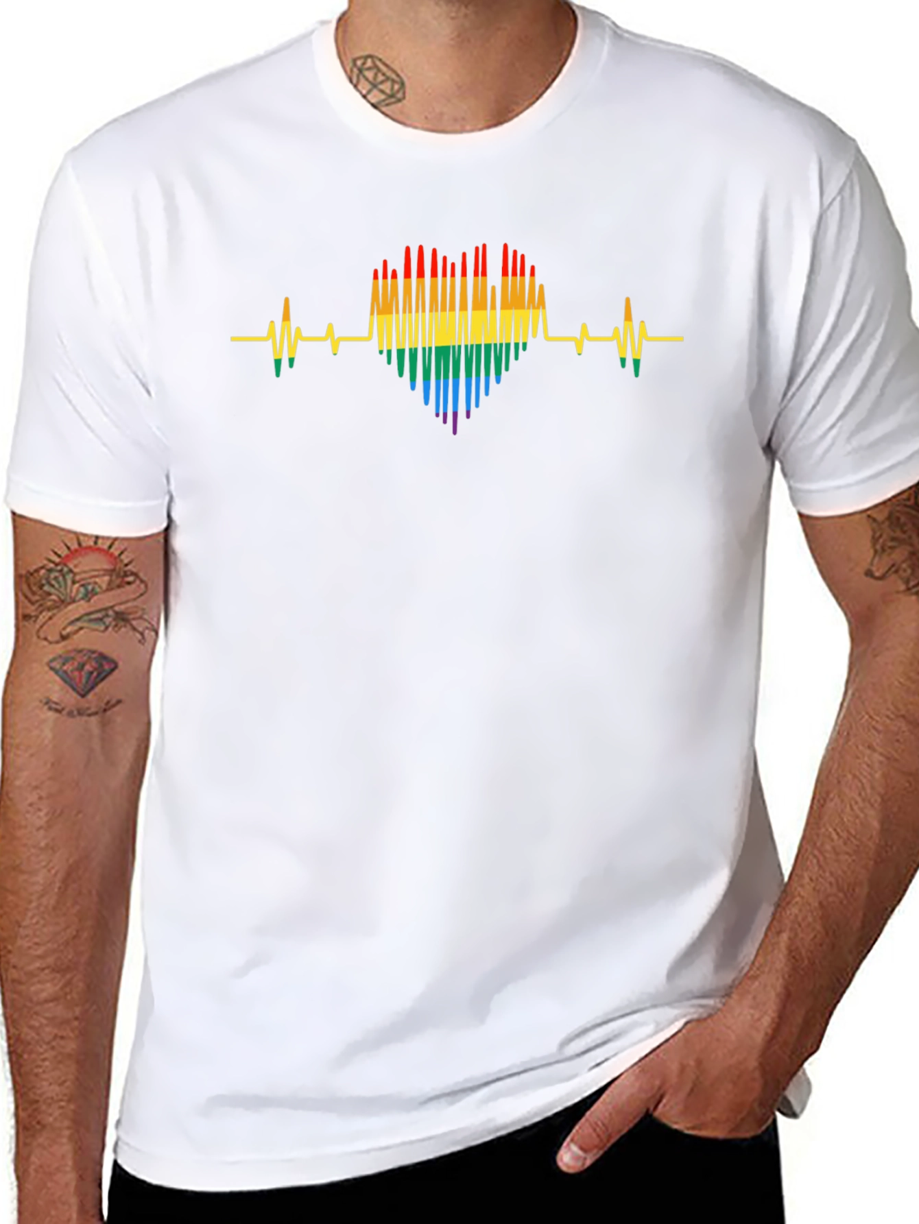LGBT Heartbeat T-Shirt - Pride Month Apparel