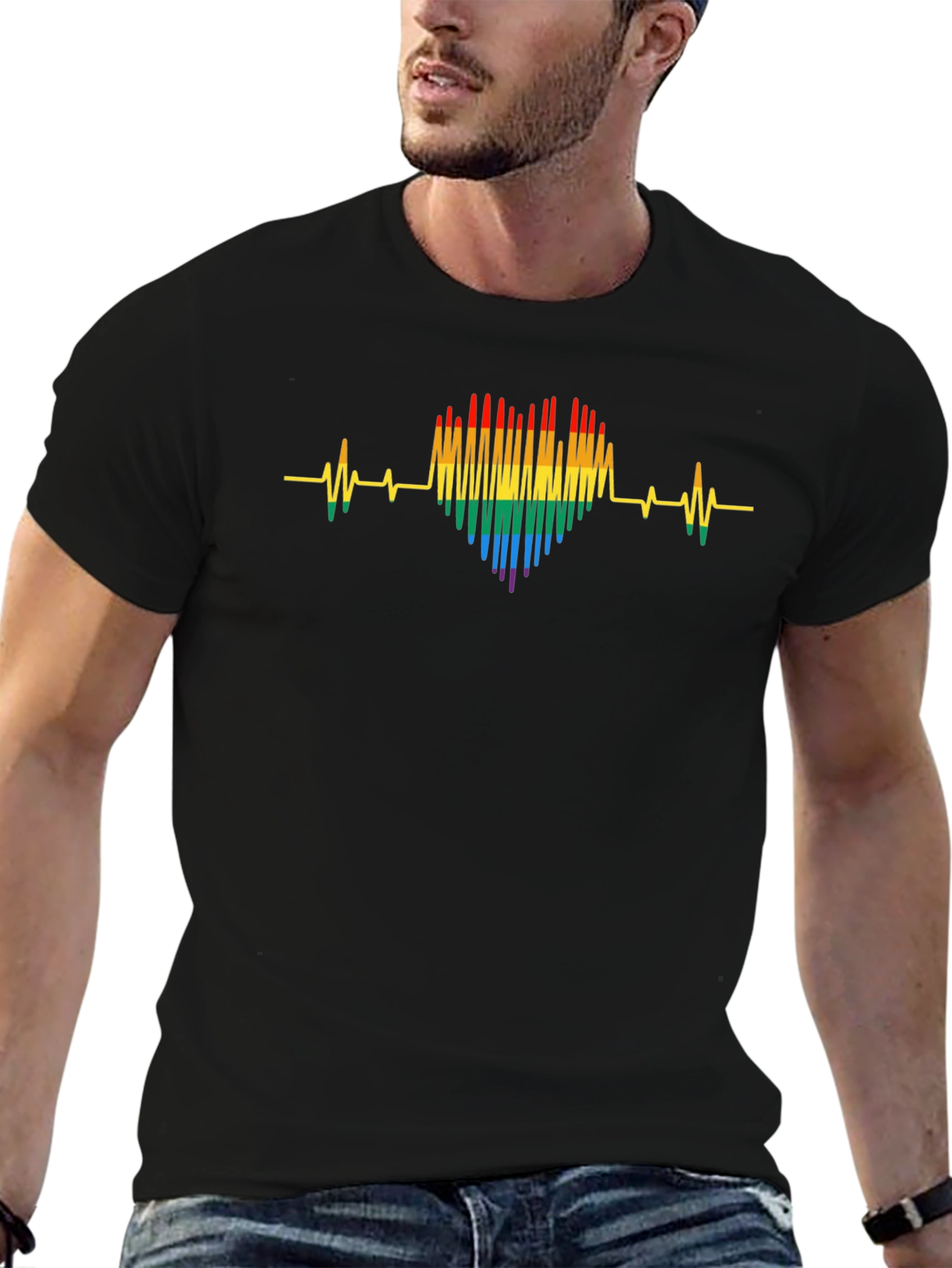 LGBT Heartbeat T-Shirt - Pride Month Apparel