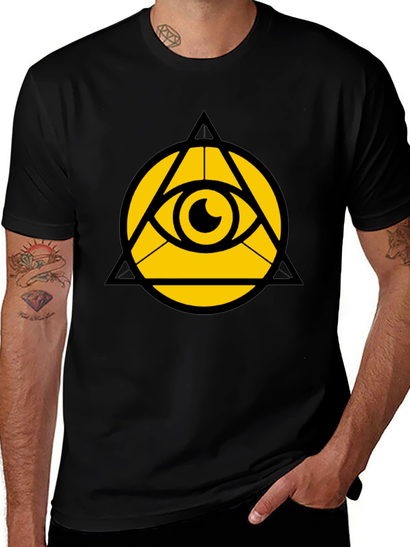 Eye of Providence Graphic Tee - Illuminati Symbol Shirt