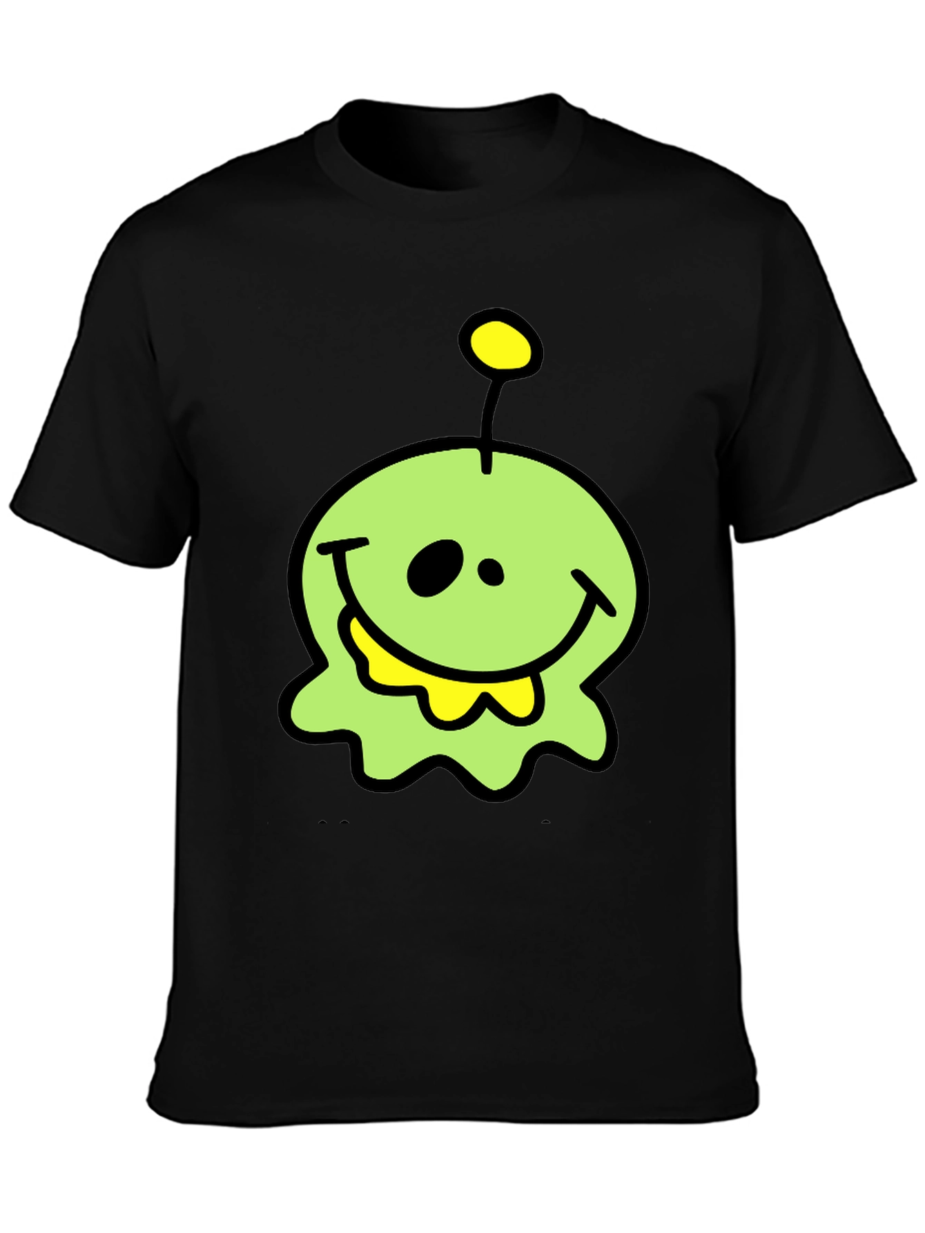 Funny Alien Graphic T-Shirt - Black Cotton Tee