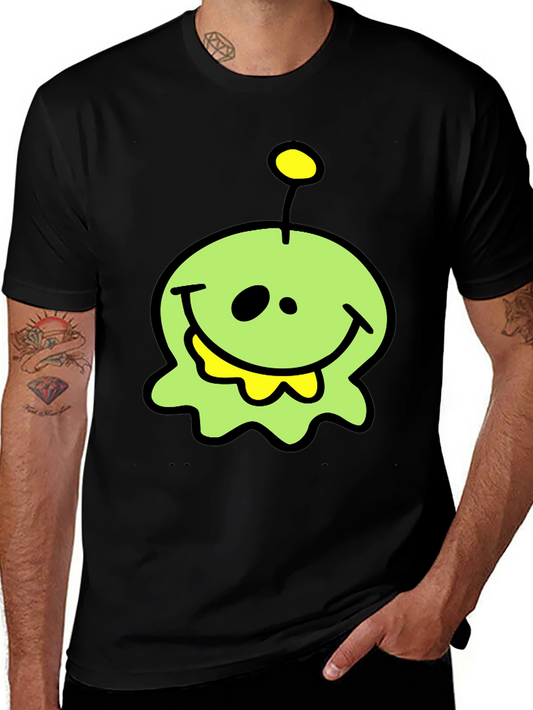 Funny Alien Graphic T-Shirt - Black Cotton Tee