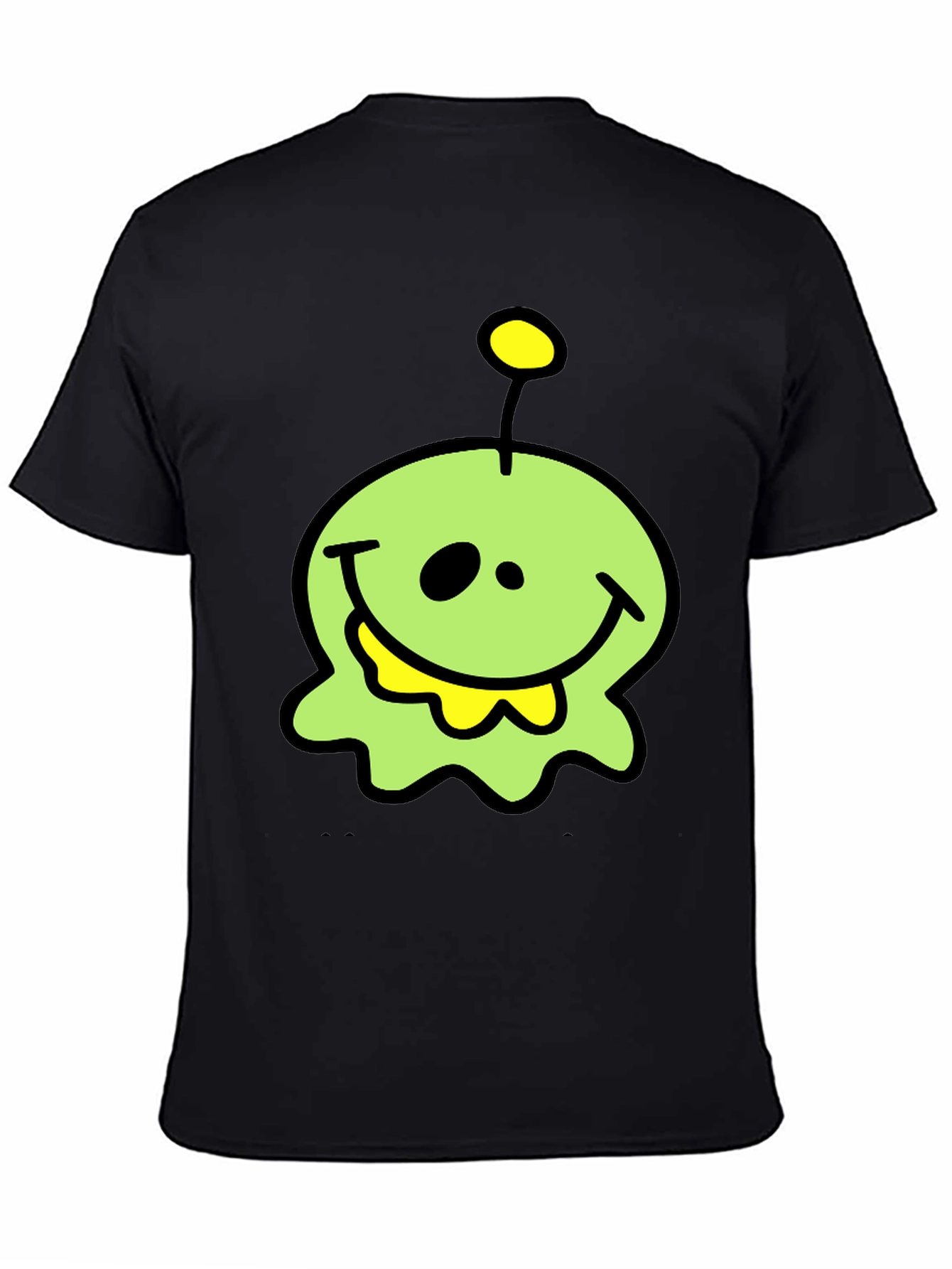 Funny Alien Graphic T-Shirt - Black Cotton Tee