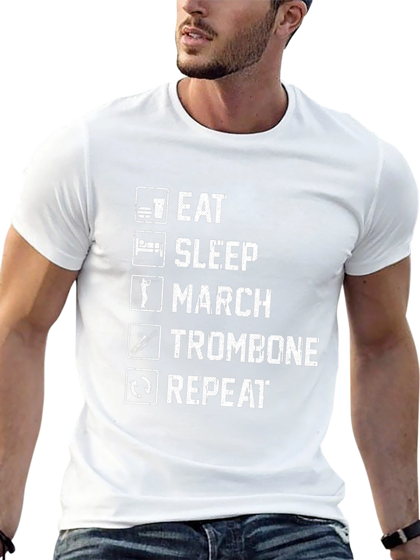 Eat Sleep March Trombone Repeat T-Shirt