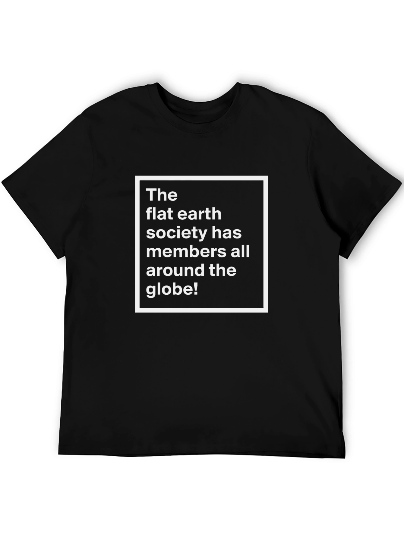 Flat Earth Society T-Shirt Funny Conspiracy Theory Tee