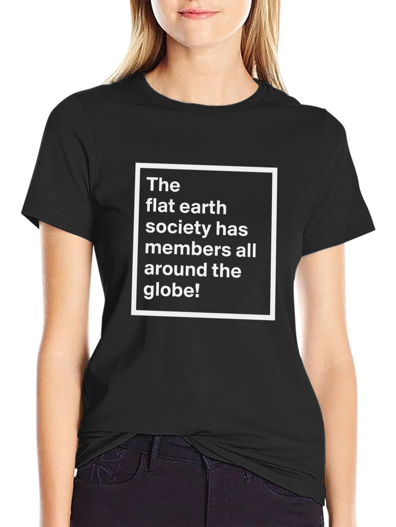 Flat Earth Society T-Shirt Funny Conspiracy Theory Tee