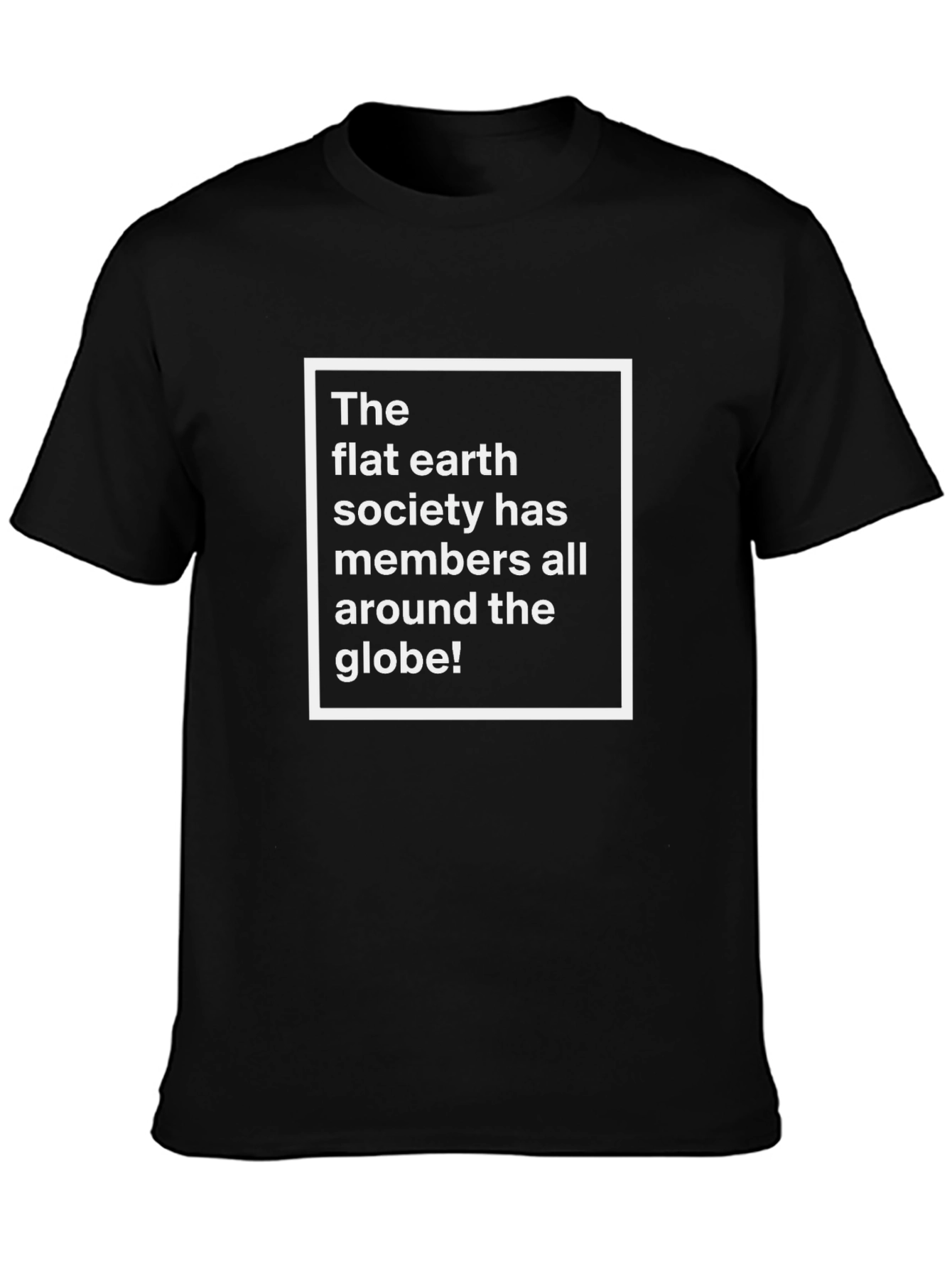 Flat Earth Society T-Shirt Funny Conspiracy Theory Tee
