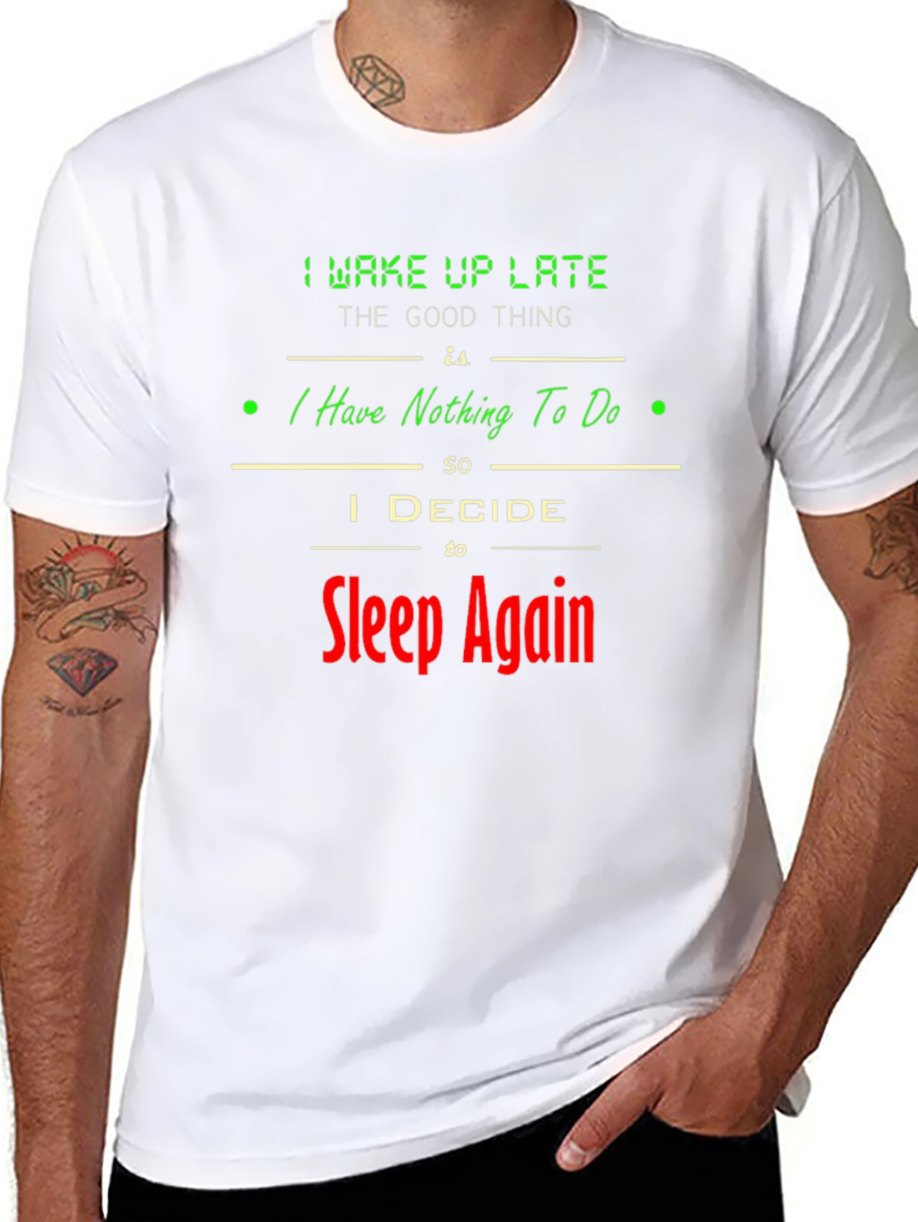 Sleep Again Graphic Tee - Funny Lazy Day T-Shirt