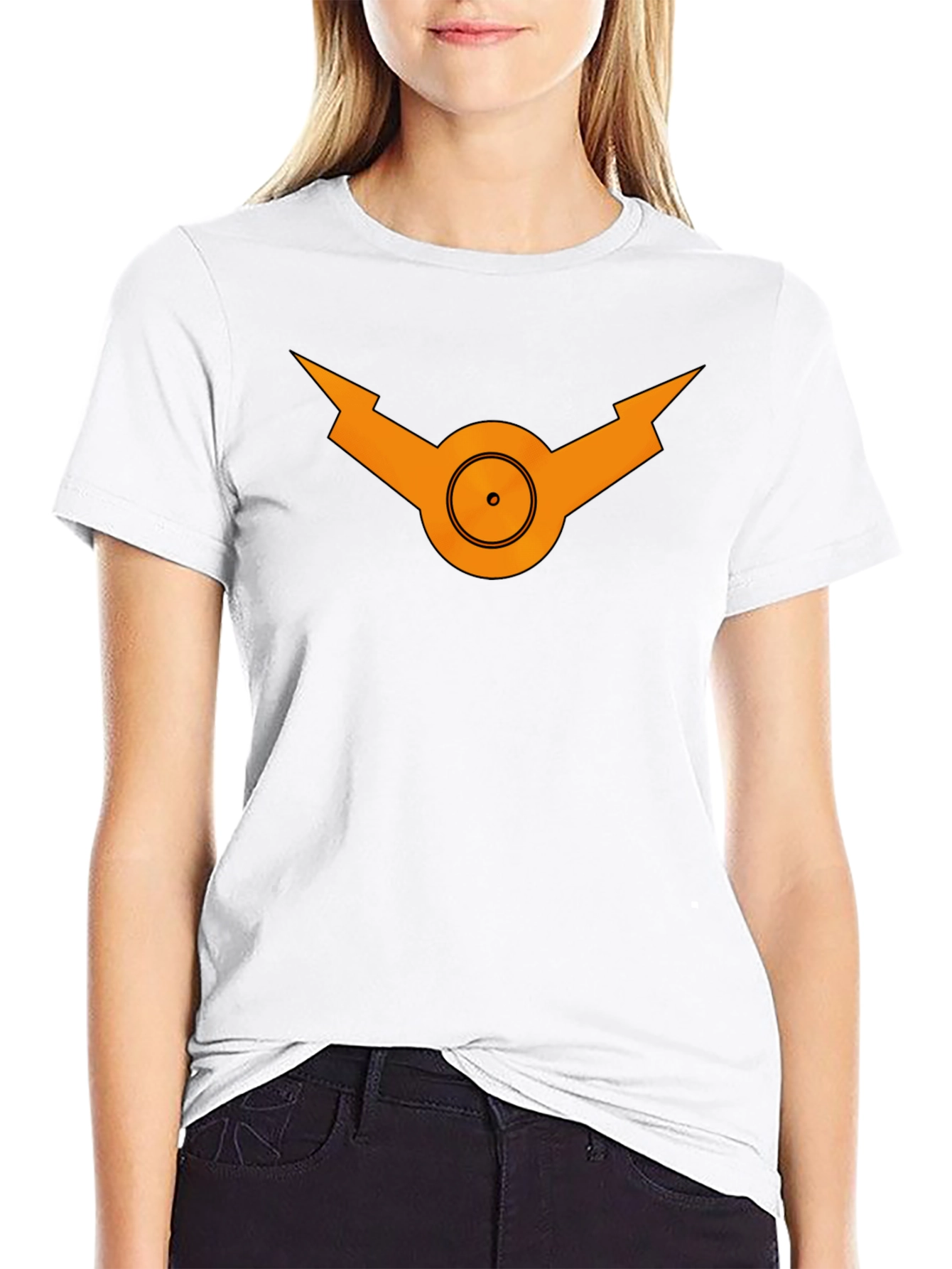 Geometric Symbol Black T-Shirt