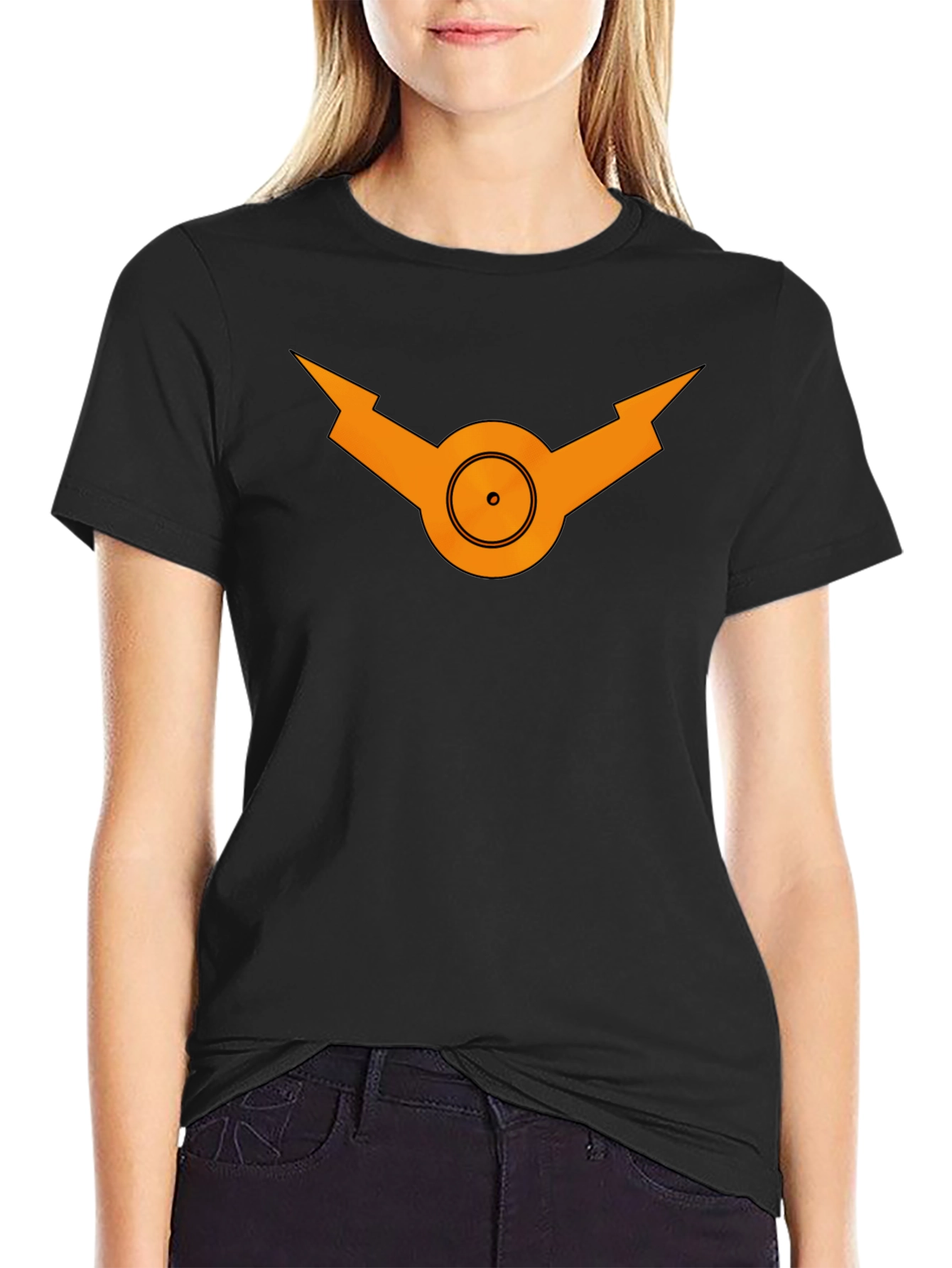 Geometric Symbol Black T-Shirt