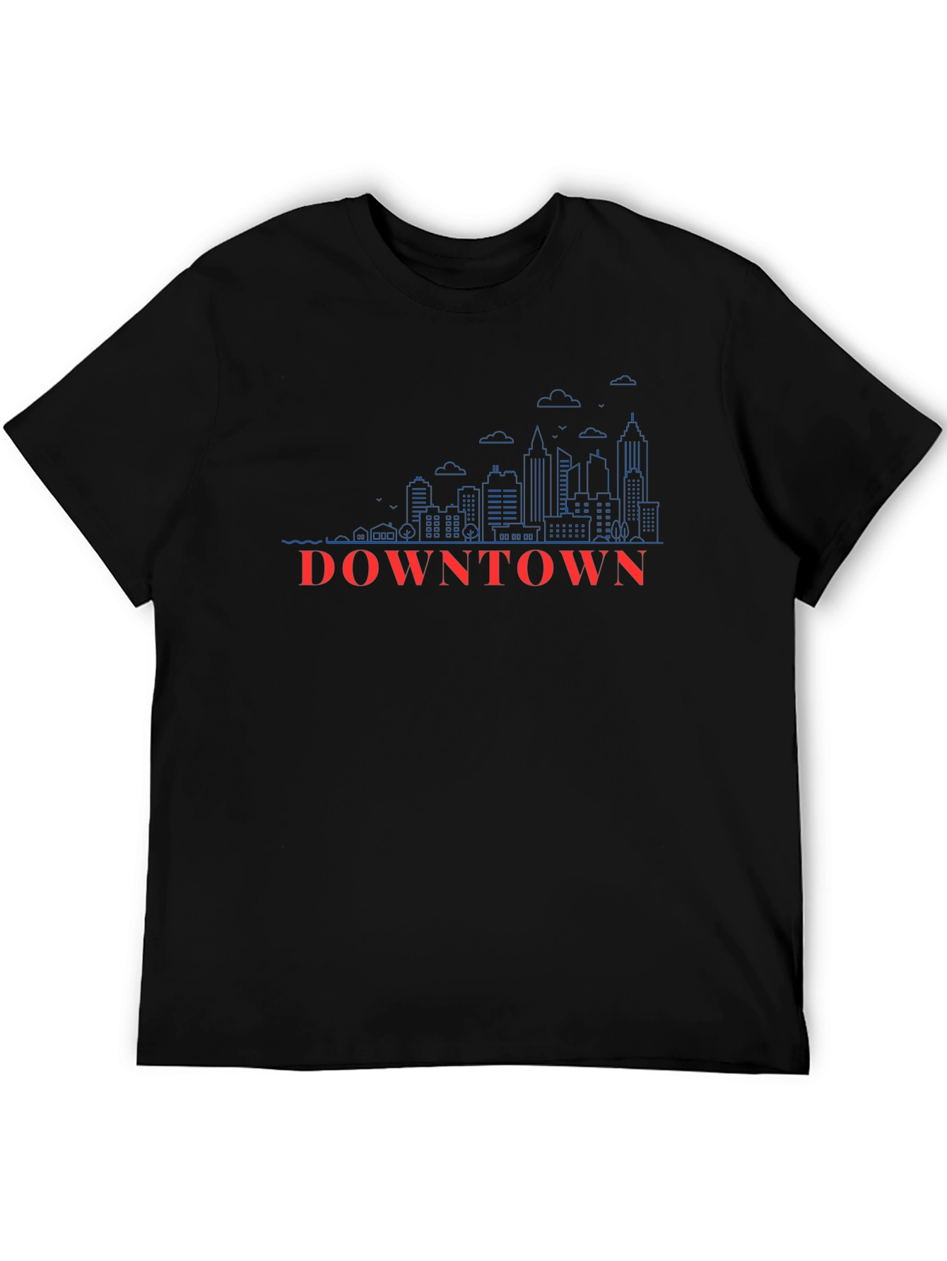 Downtown Skyline Graphic Tee - Cityscape T-Shirt