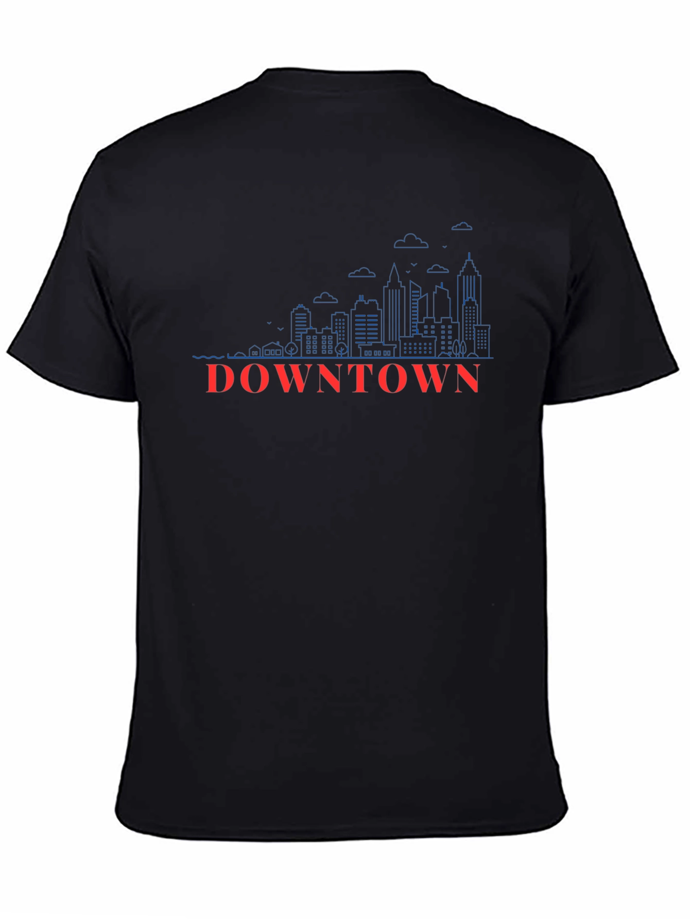 Downtown Skyline Graphic Tee - Cityscape T-Shirt