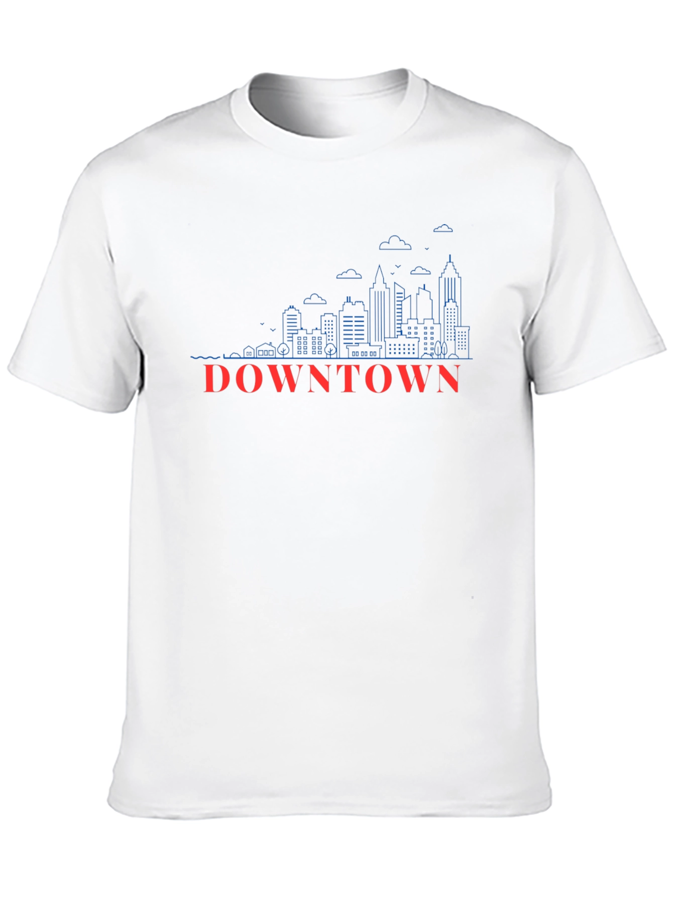 Downtown Skyline Graphic Tee - Cityscape T-Shirt