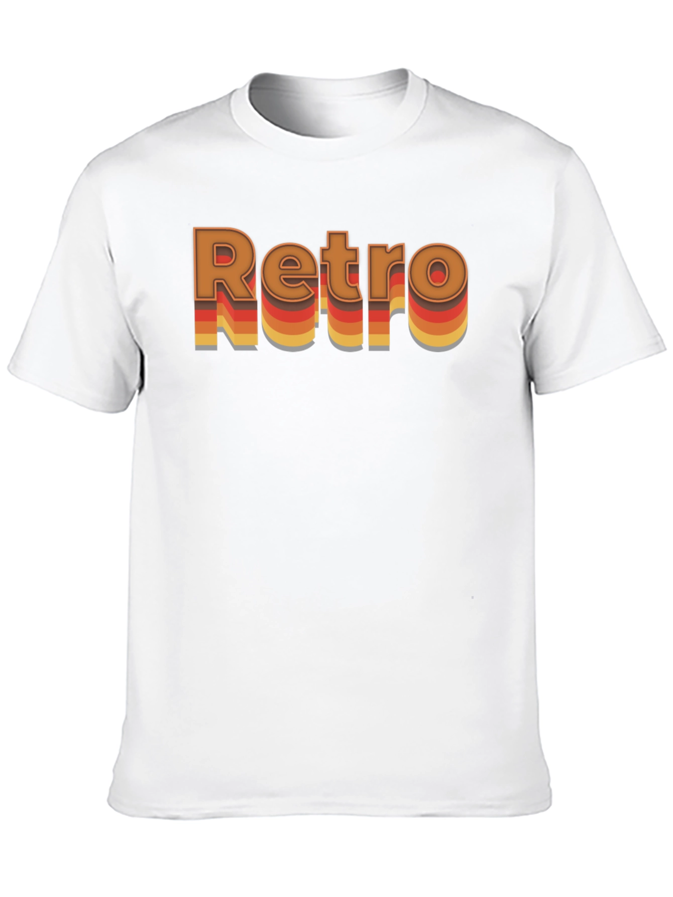 Retro Style Graphic T-Shirt - Black