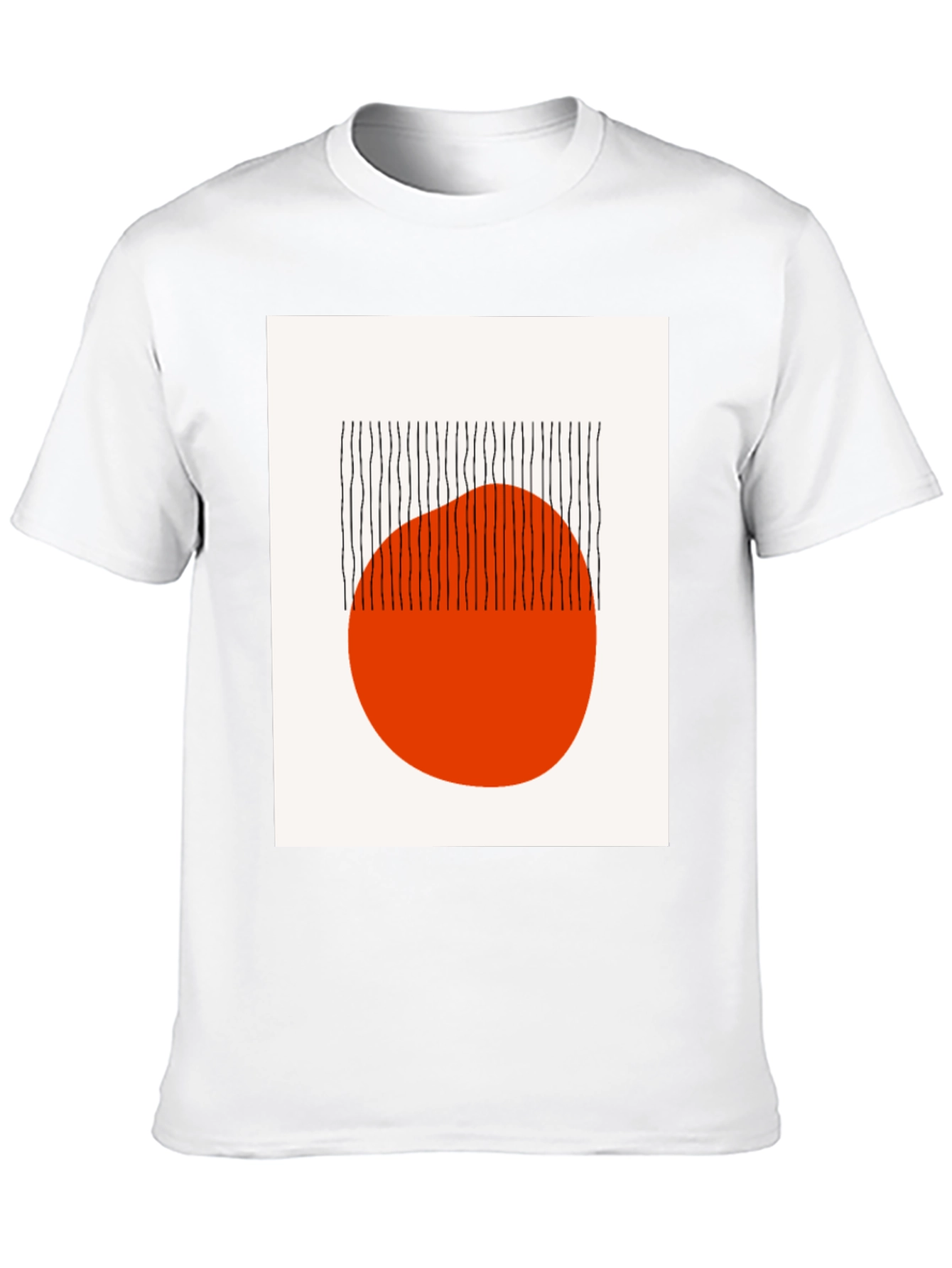 Modern Art Graphic Tee - Abstract Black Shirt