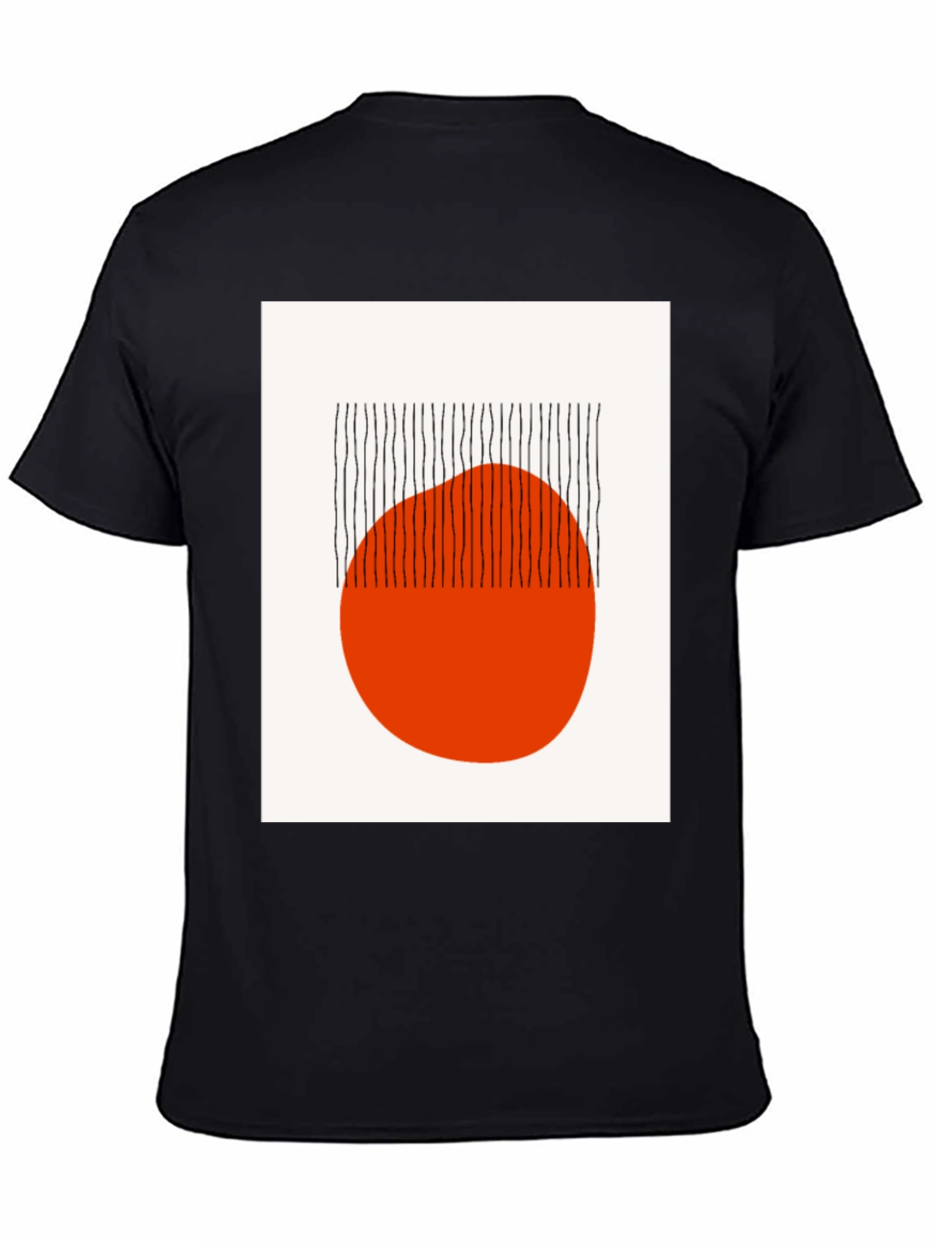 Modern Art Graphic Tee - Abstract Black Shirt