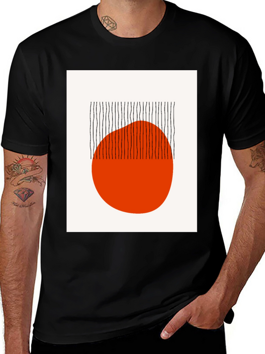 Modern Art Graphic Tee - Abstract Black Shirt