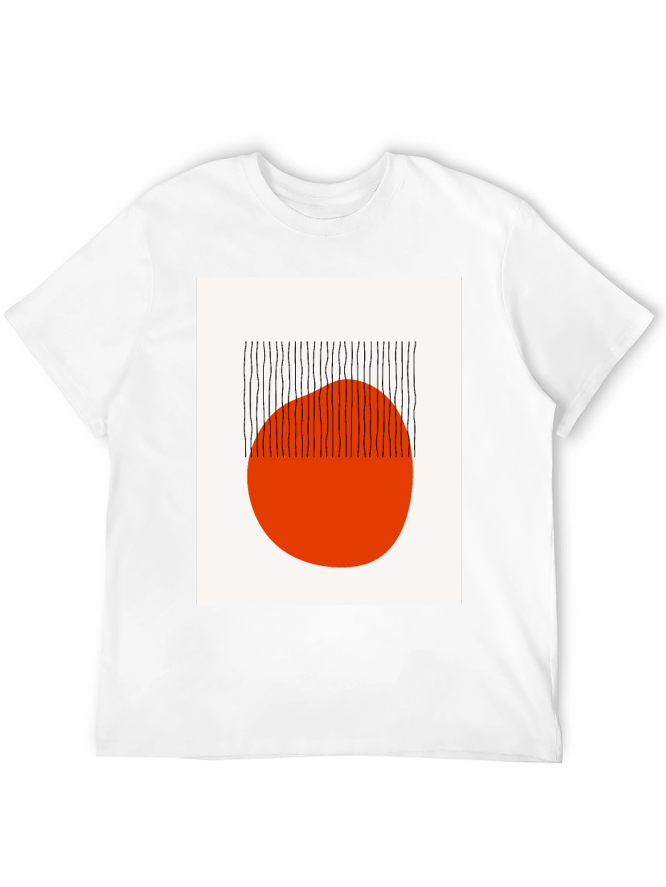 Modern Art Graphic Tee - Abstract Black Shirt