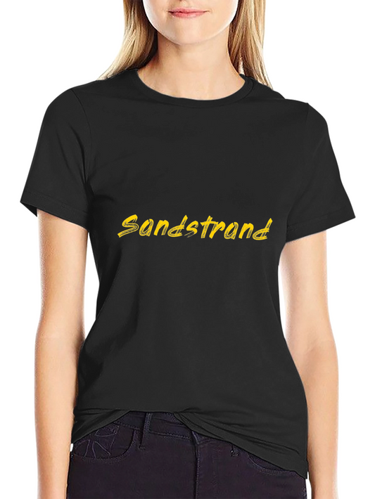 Sandstrand Graphic Tee - Black Casual T-Shirt