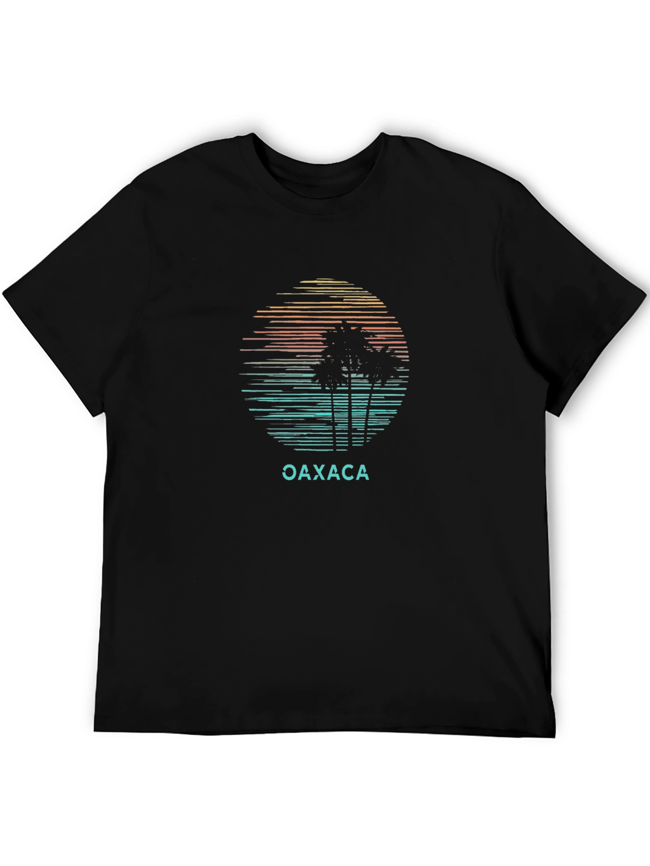 Oaxaca Palm Tree Sunset Graphic T-Shirt