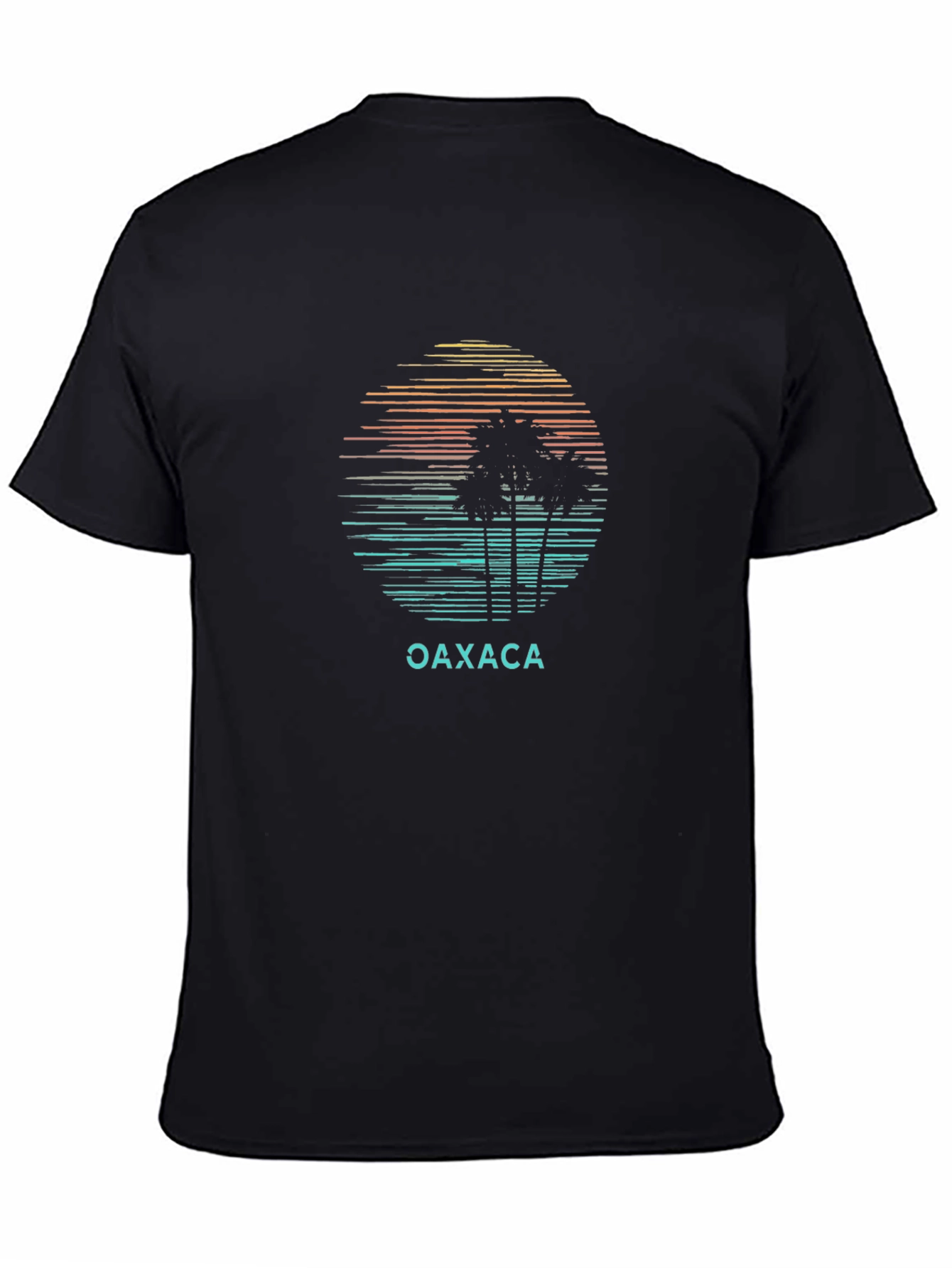 Oaxaca Palm Tree Sunset Graphic T-Shirt
