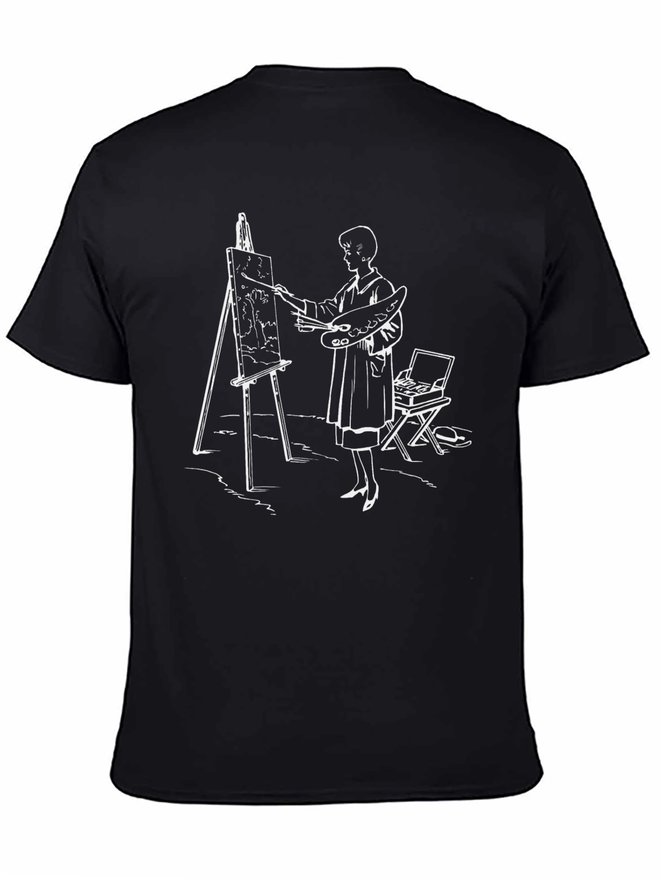Artist Graphic Print Black T-Shirt