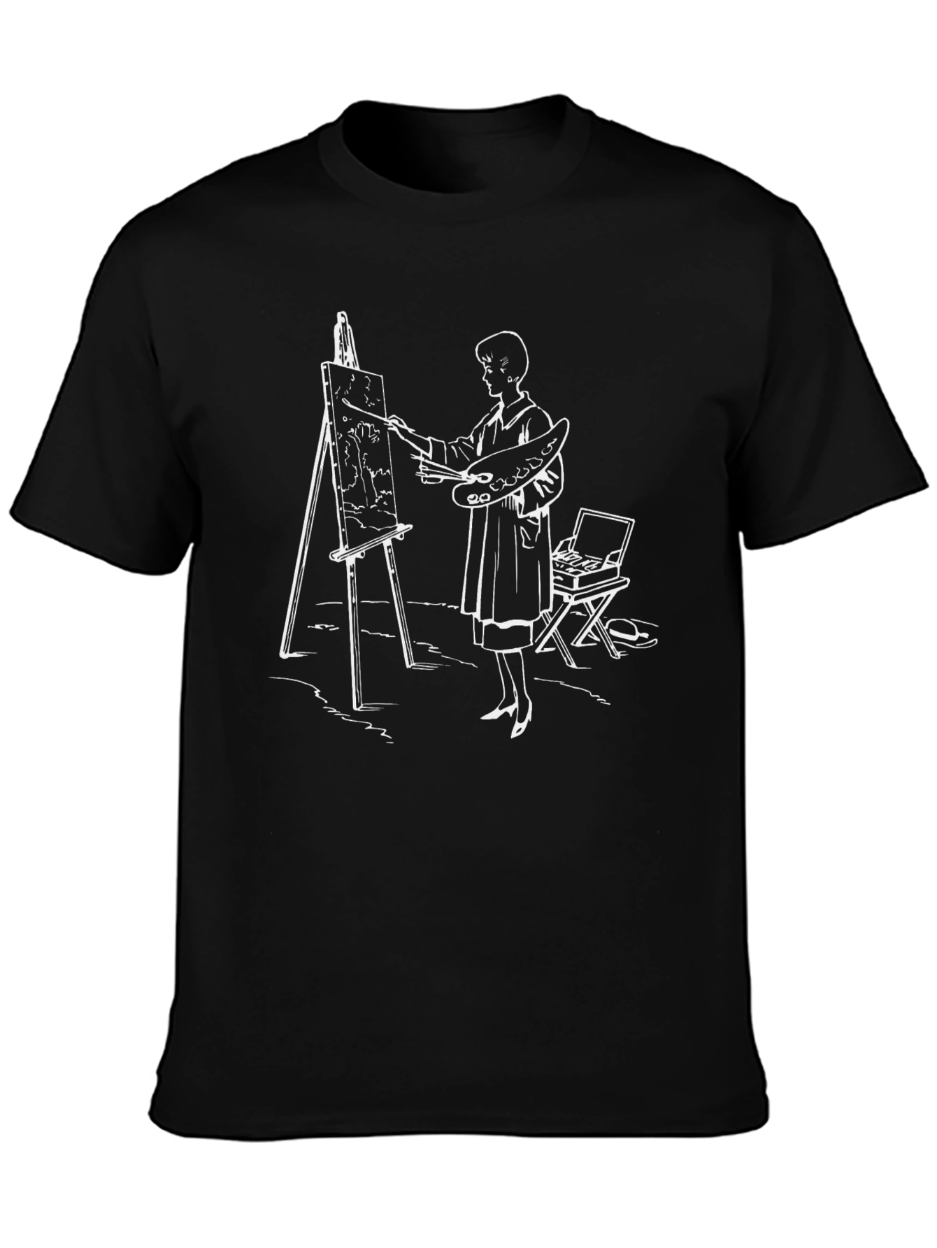 Artist Graphic Print Black T-Shirt