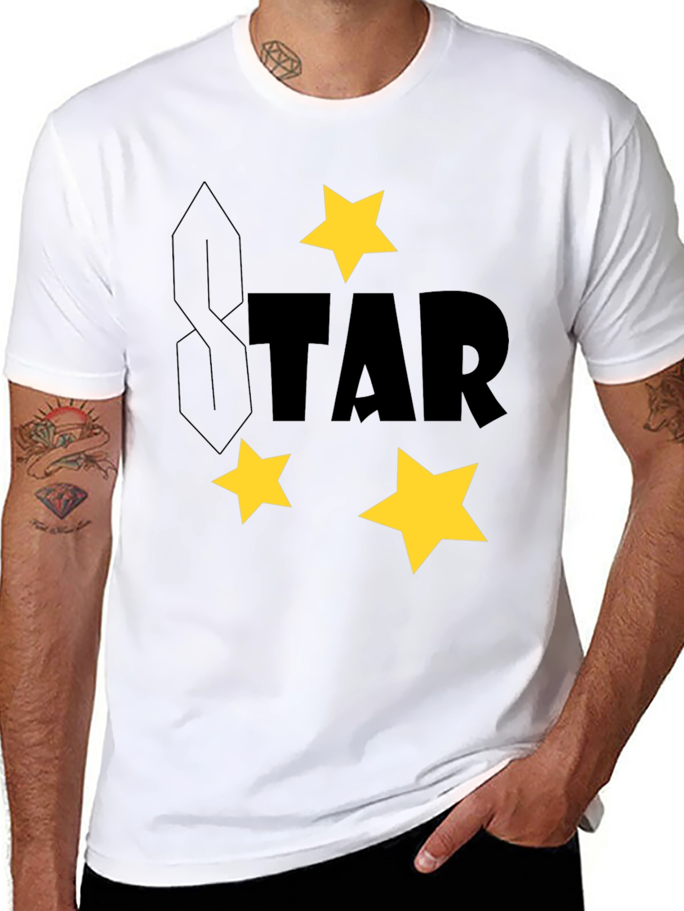 Star Graphic Black T-Shirt