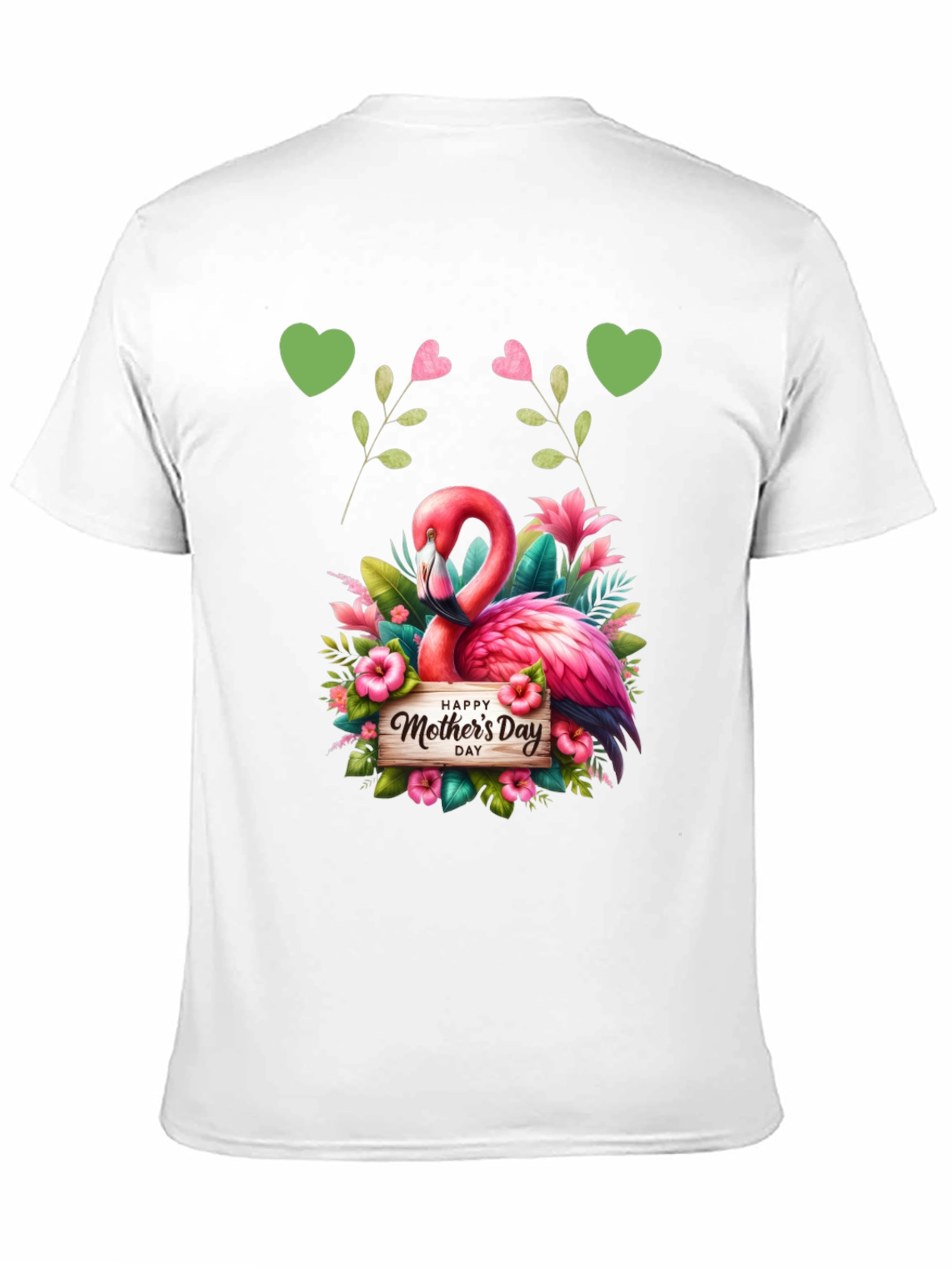 Flamingo Happy Mothers Day Graphic Tee