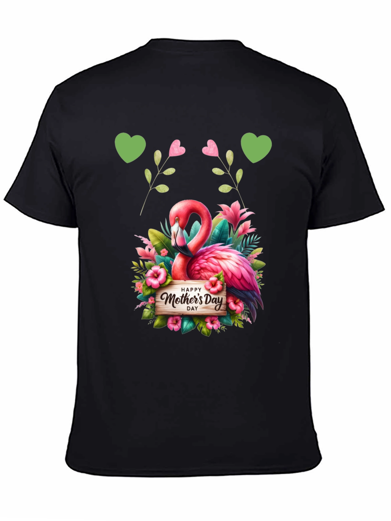 Flamingo Happy Mothers Day Graphic Tee