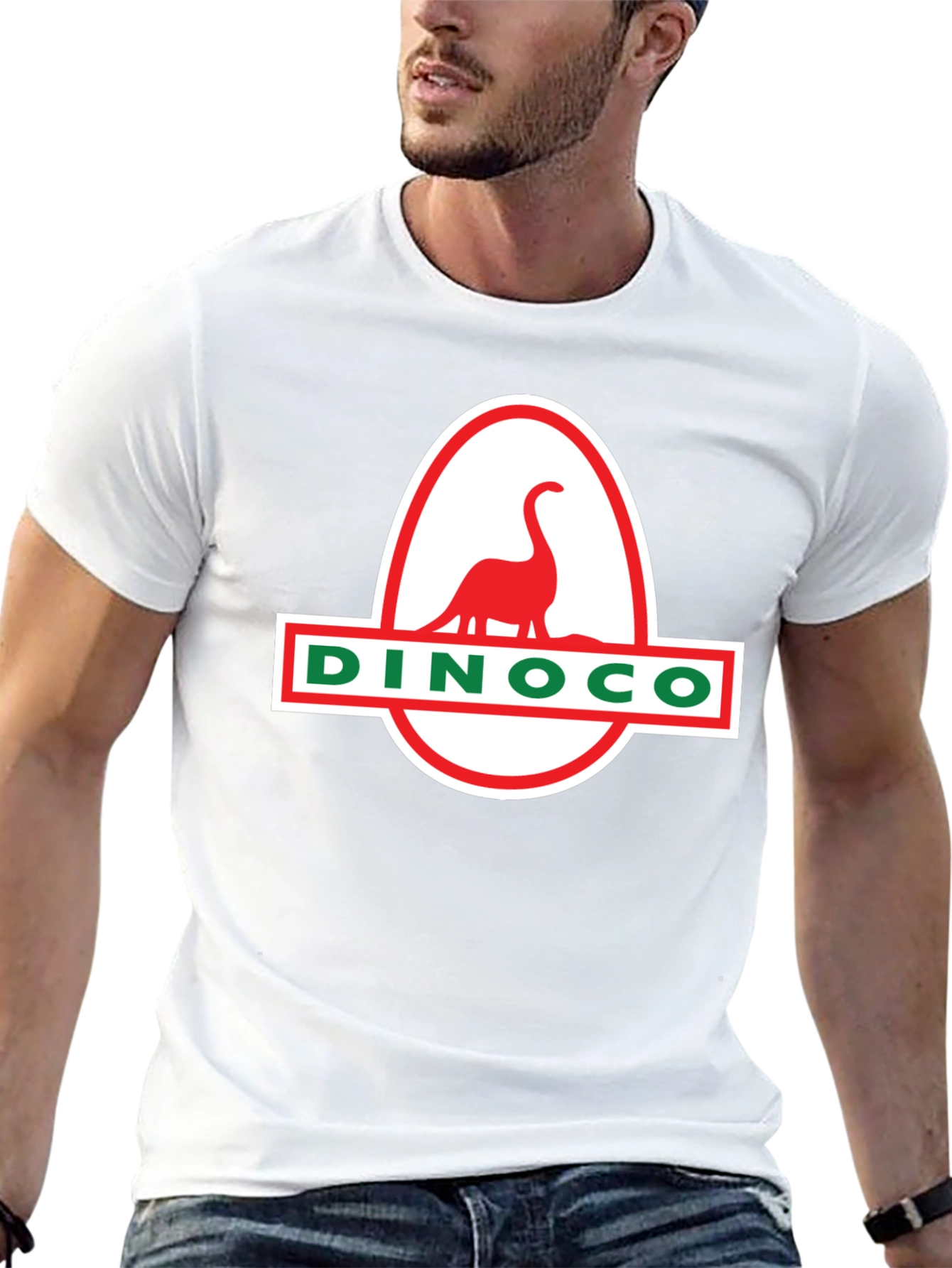 DINOCO T-Shirt - Black Classic Dinosaur Design