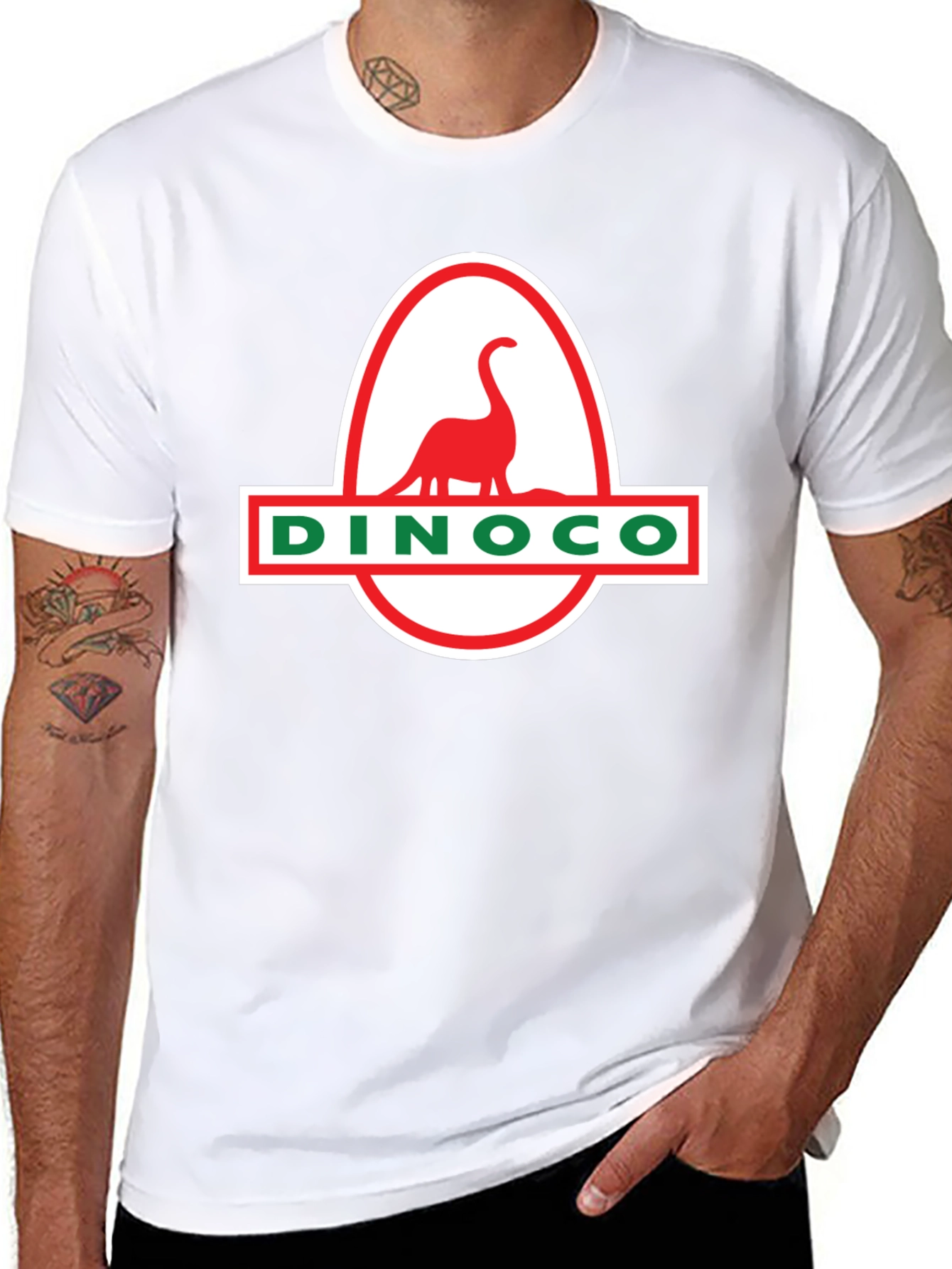 DINOCO T-Shirt - Black Classic Dinosaur Design