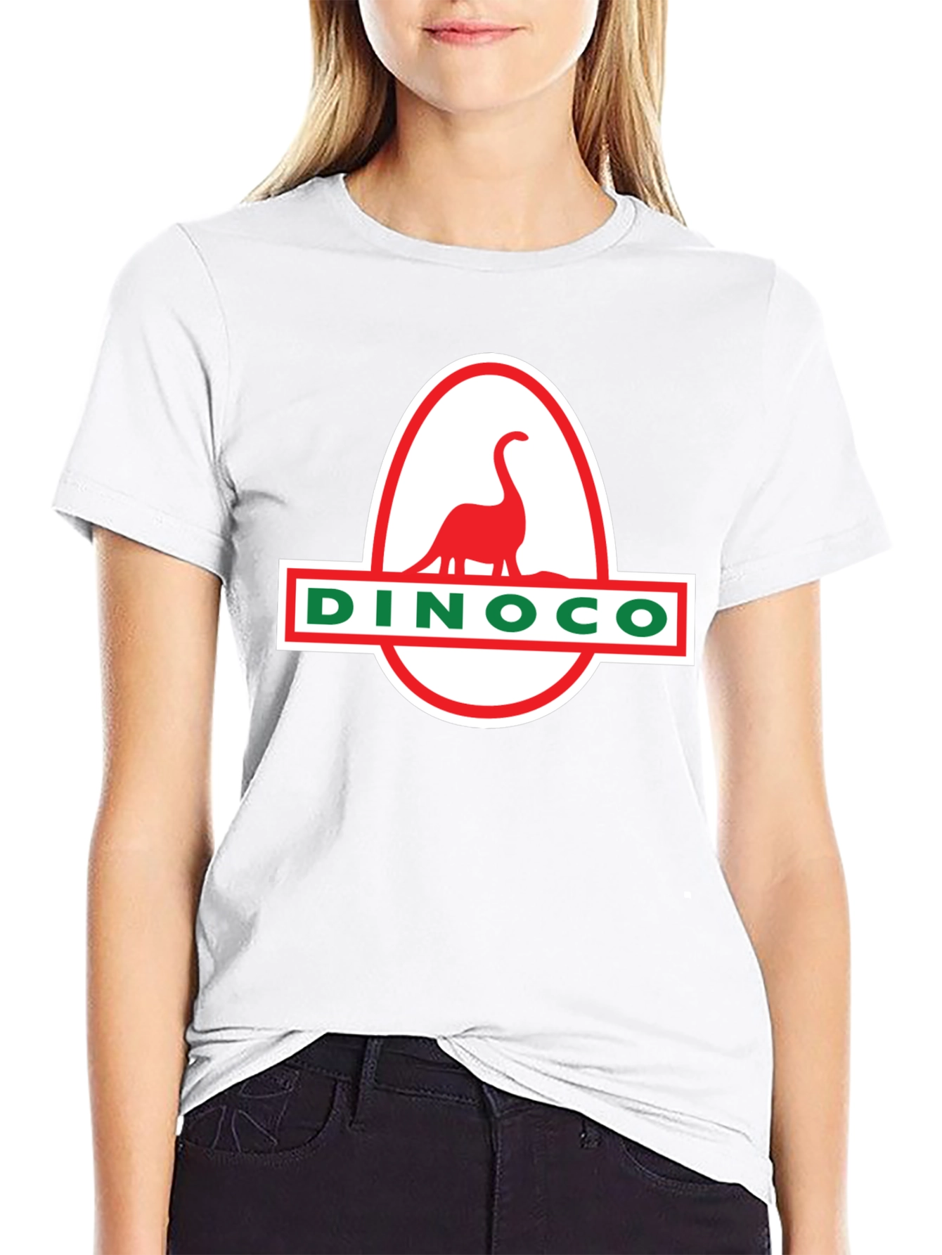 DINOCO T-Shirt - Black Classic Dinosaur Design