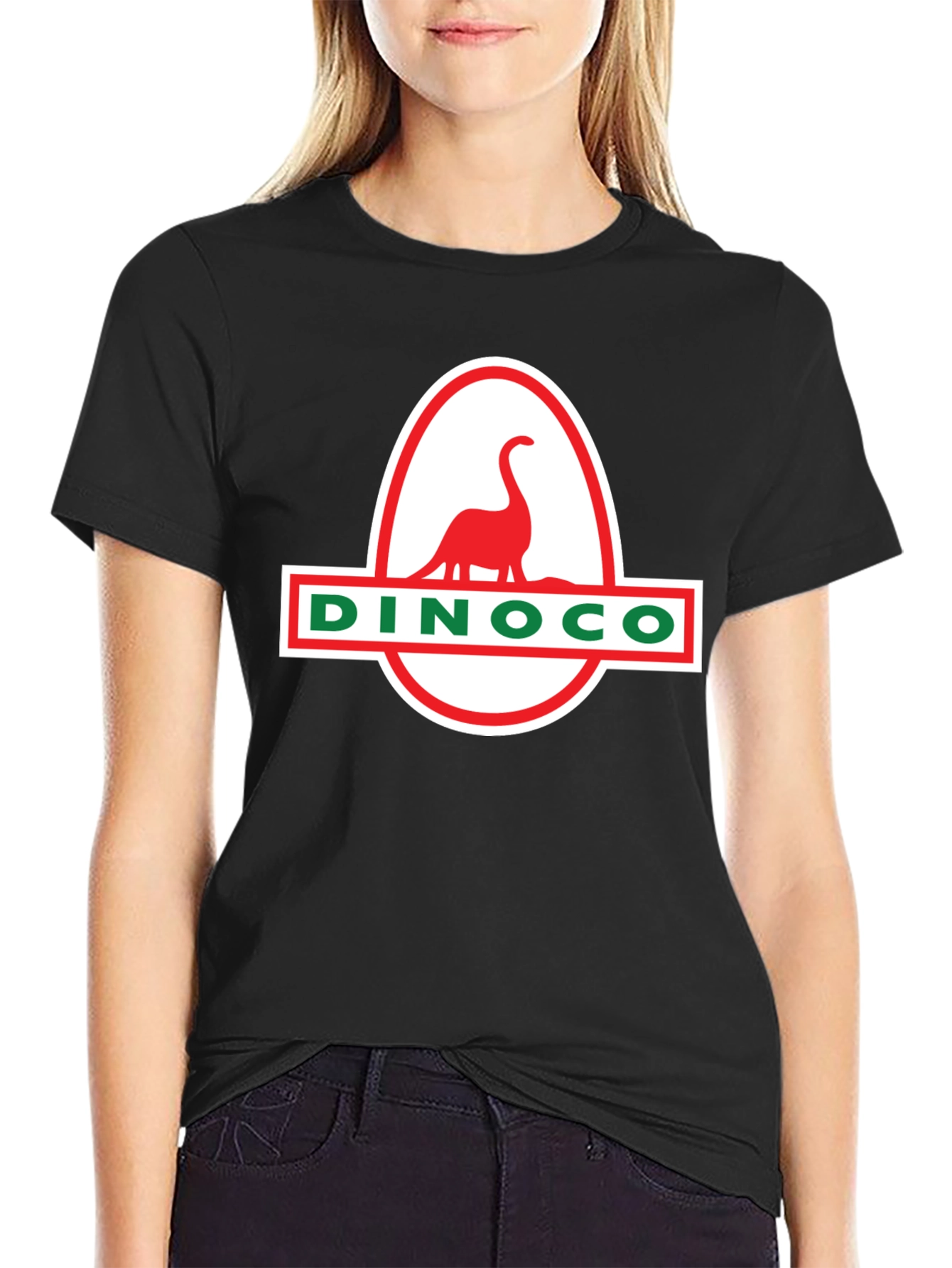 DINOCO T-Shirt - Black Classic Dinosaur Design