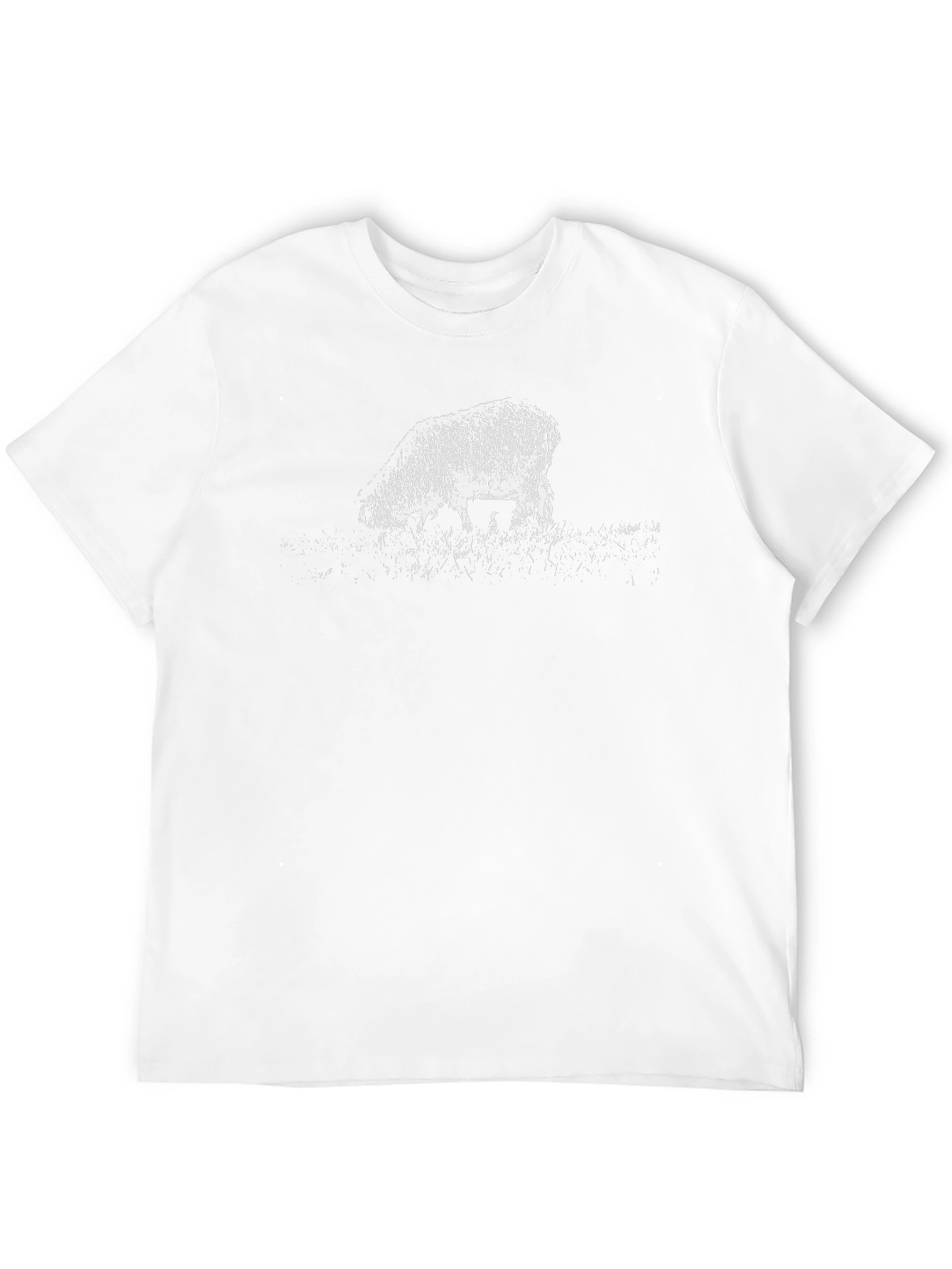 Sheep Graphic T-Shirt - Stylish Black Cotton Tee
