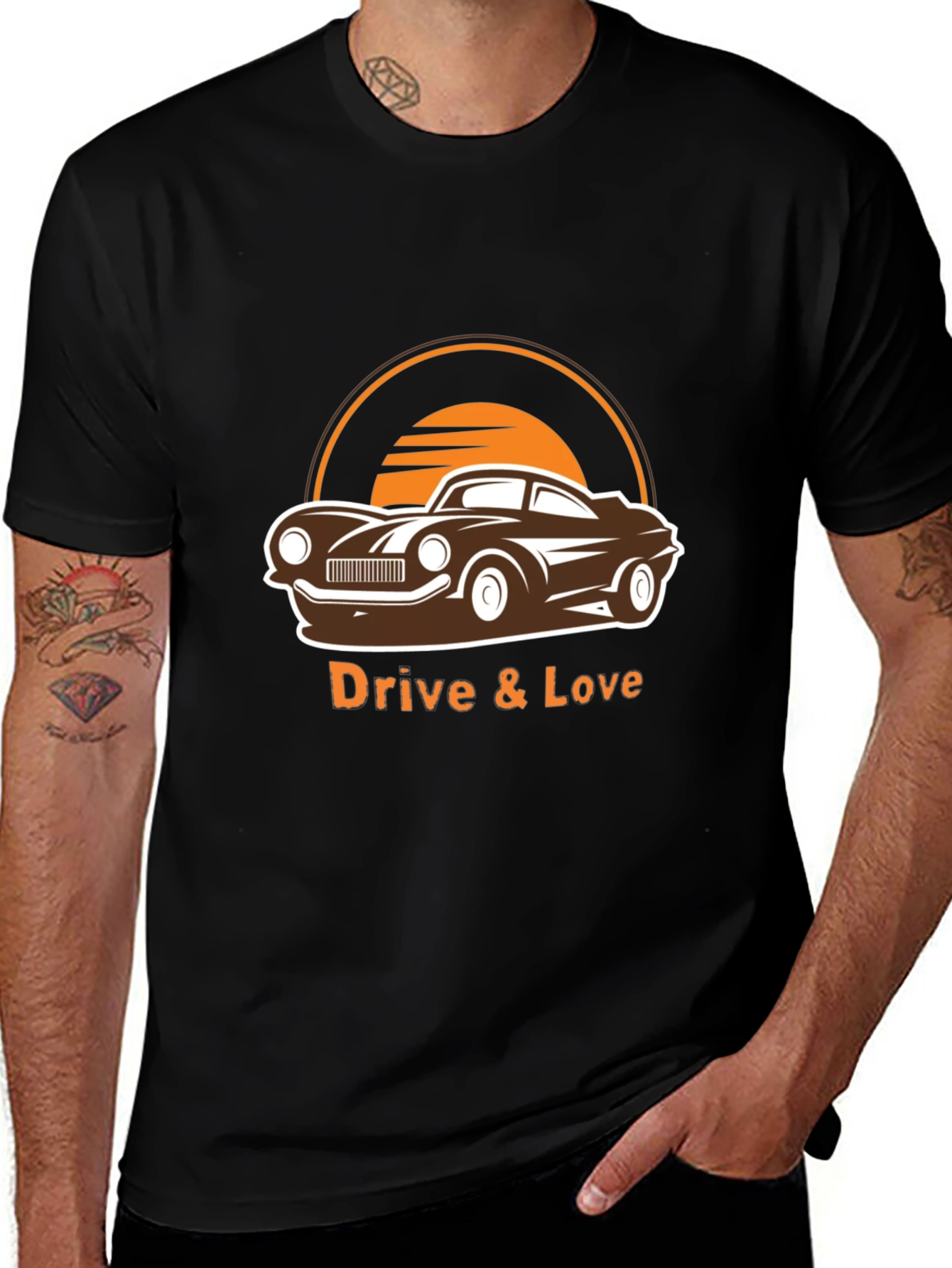 Drive & Love Car Graphic Tee