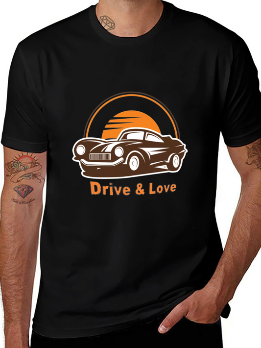 Drive & Love Car Graphic Tee