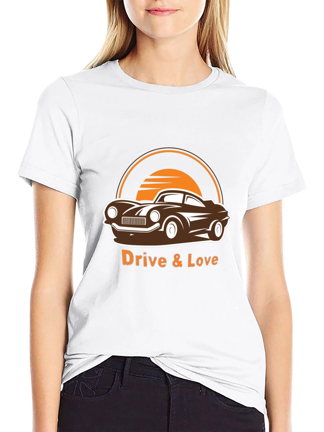 Drive & Love Car Graphic Tee