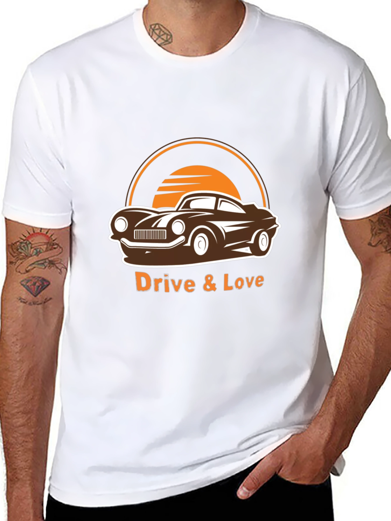 Drive & Love Car Graphic Tee