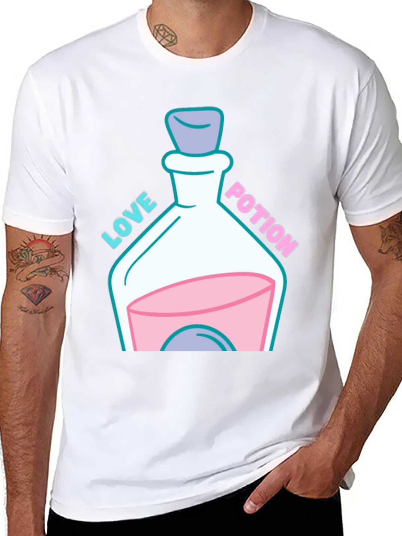 Love Potion Graphic T-Shirt - Quirky & Fun Design