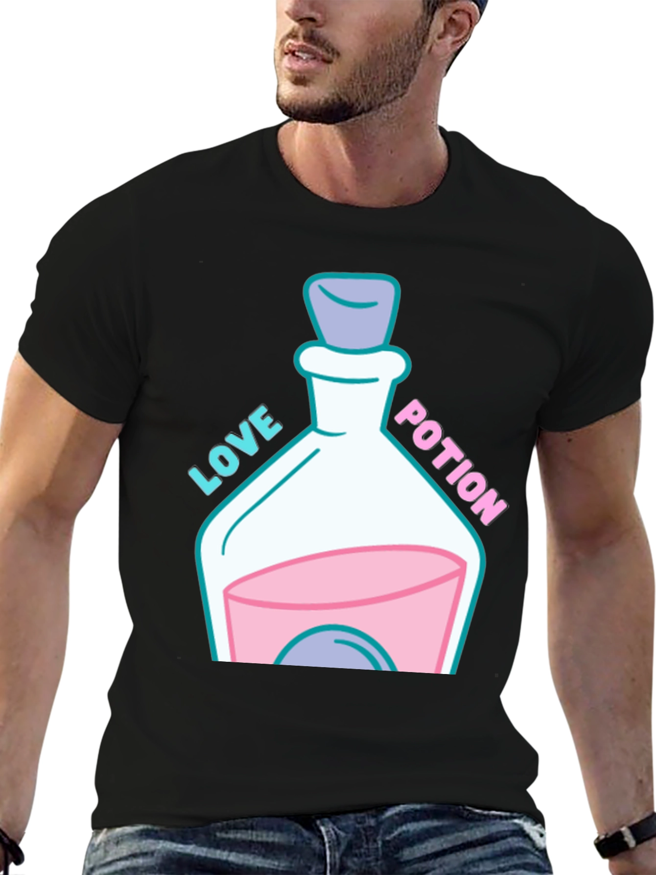 Love Potion Graphic T-Shirt - Quirky & Fun Design