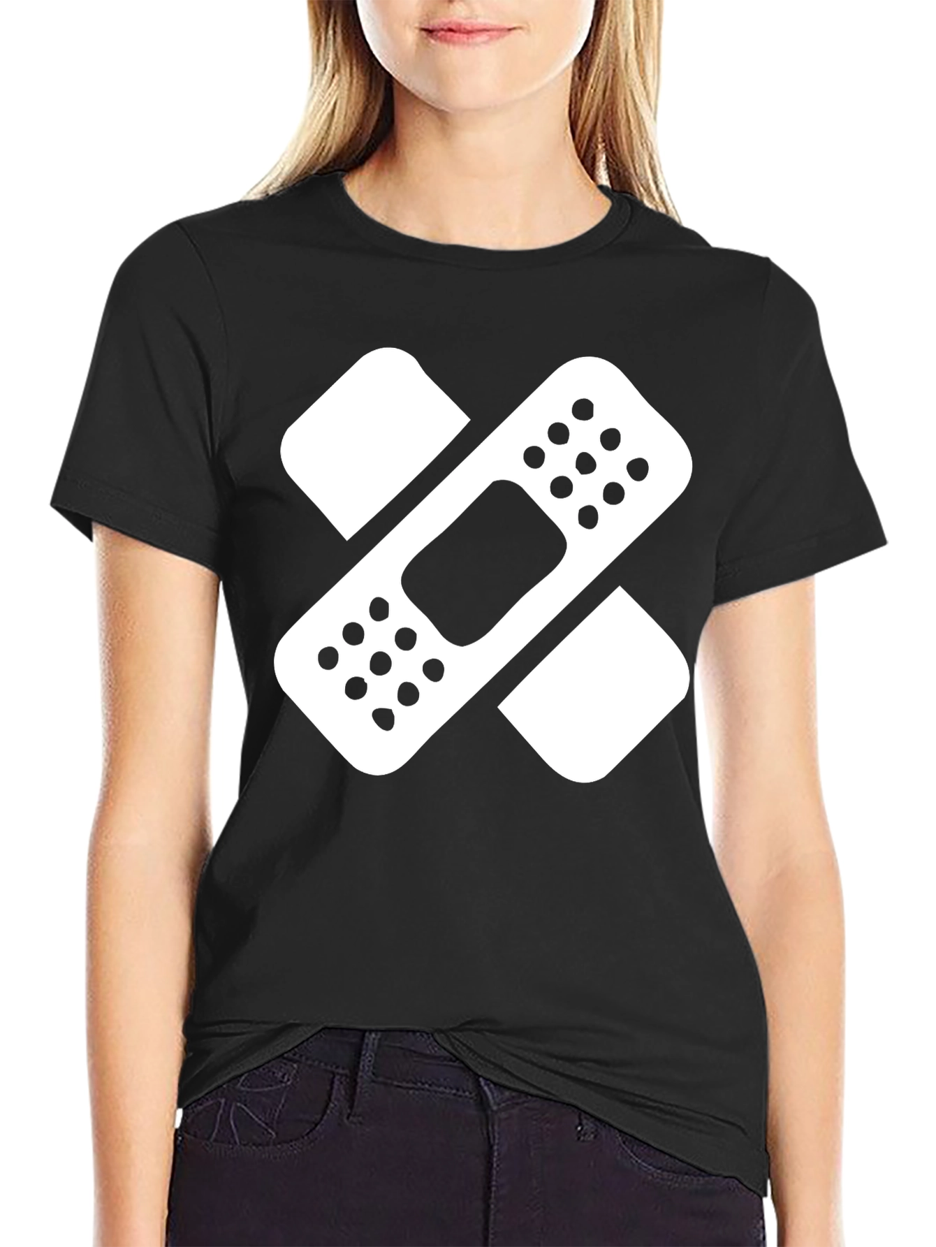Bandage Graphic Tee - Funny First Aid Shirt