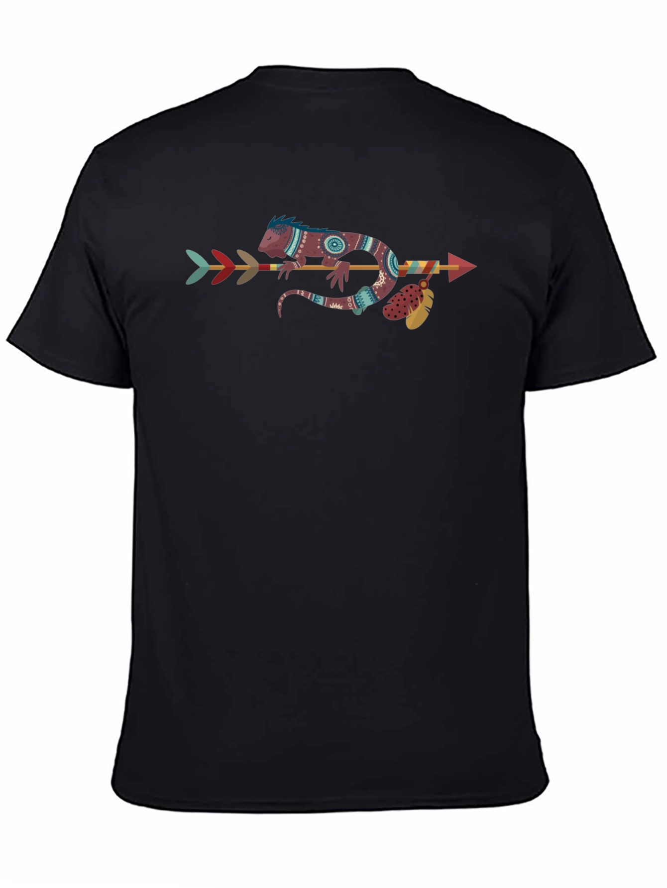 Tribal Lizard Arrow T-Shirt - Unique Graphic Tee