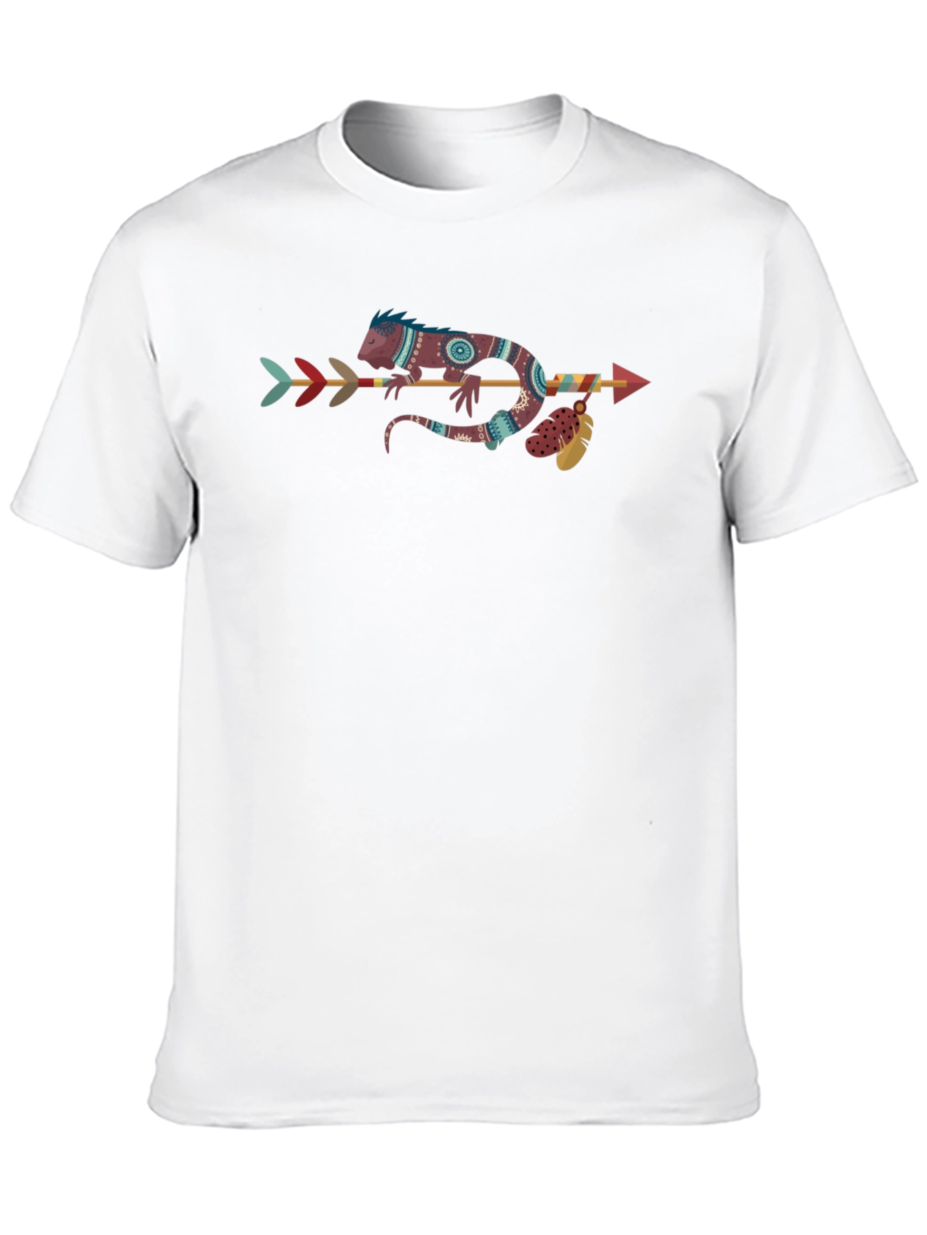 Tribal Lizard Arrow T-Shirt - Unique Graphic Tee