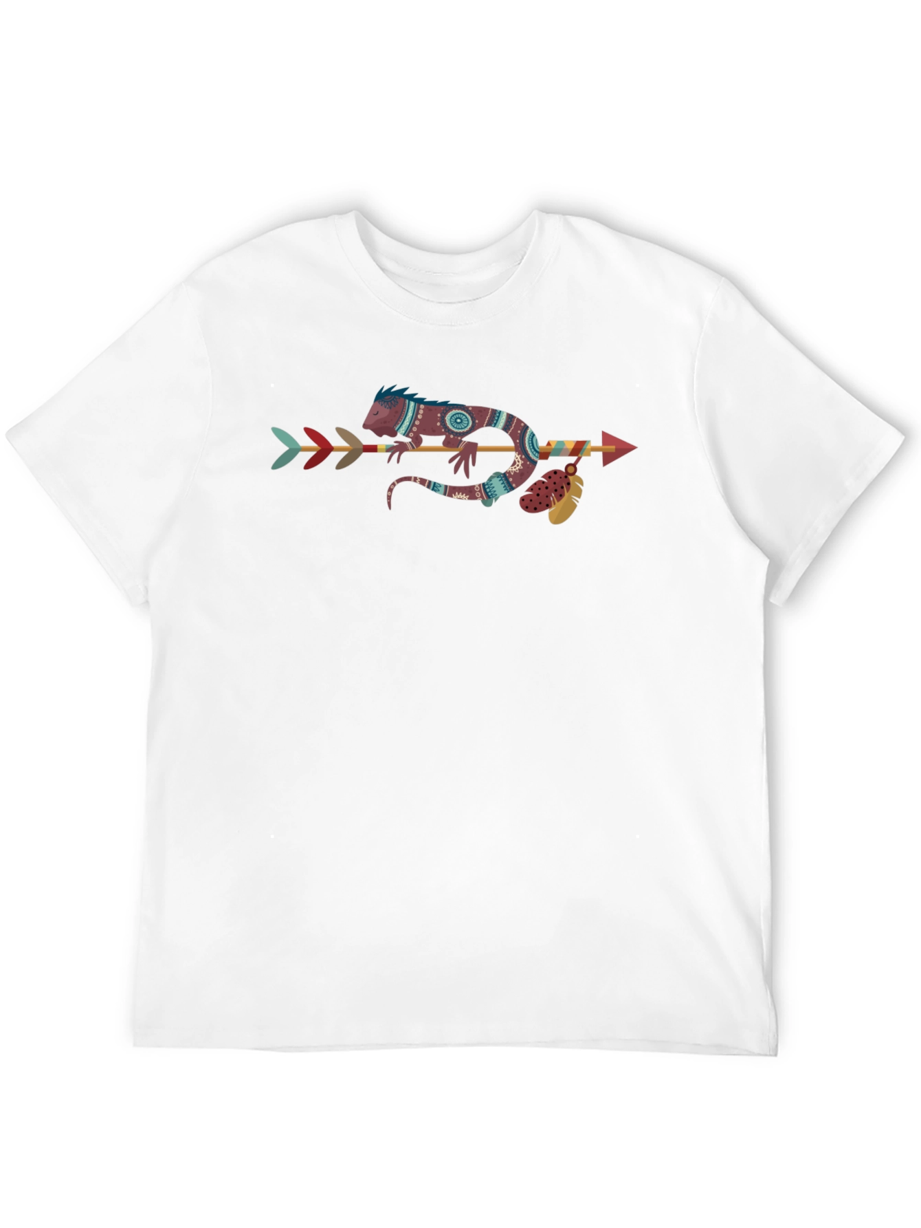 Tribal Lizard Arrow T-Shirt - Unique Graphic Tee