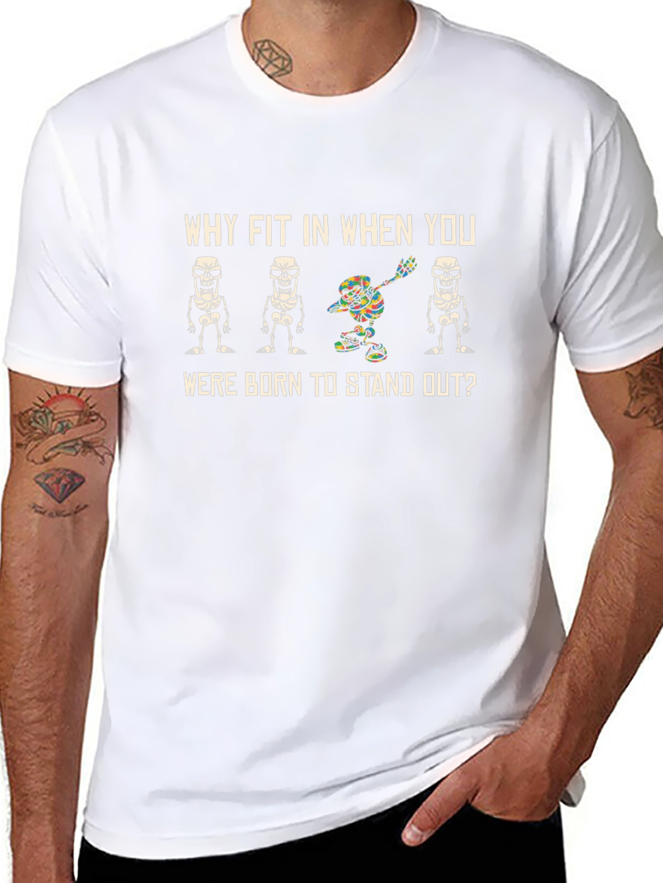 Stand Out Skeleton T-Shirt - Be Unique!
