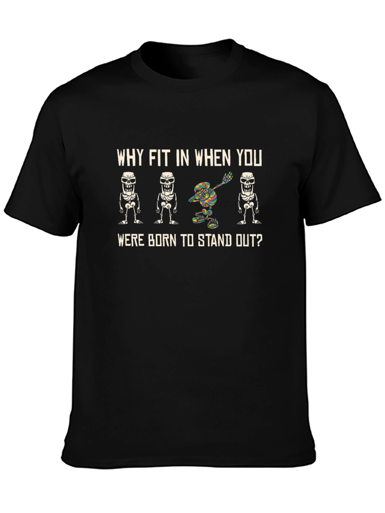 Stand Out Skeleton T-Shirt - Be Unique!