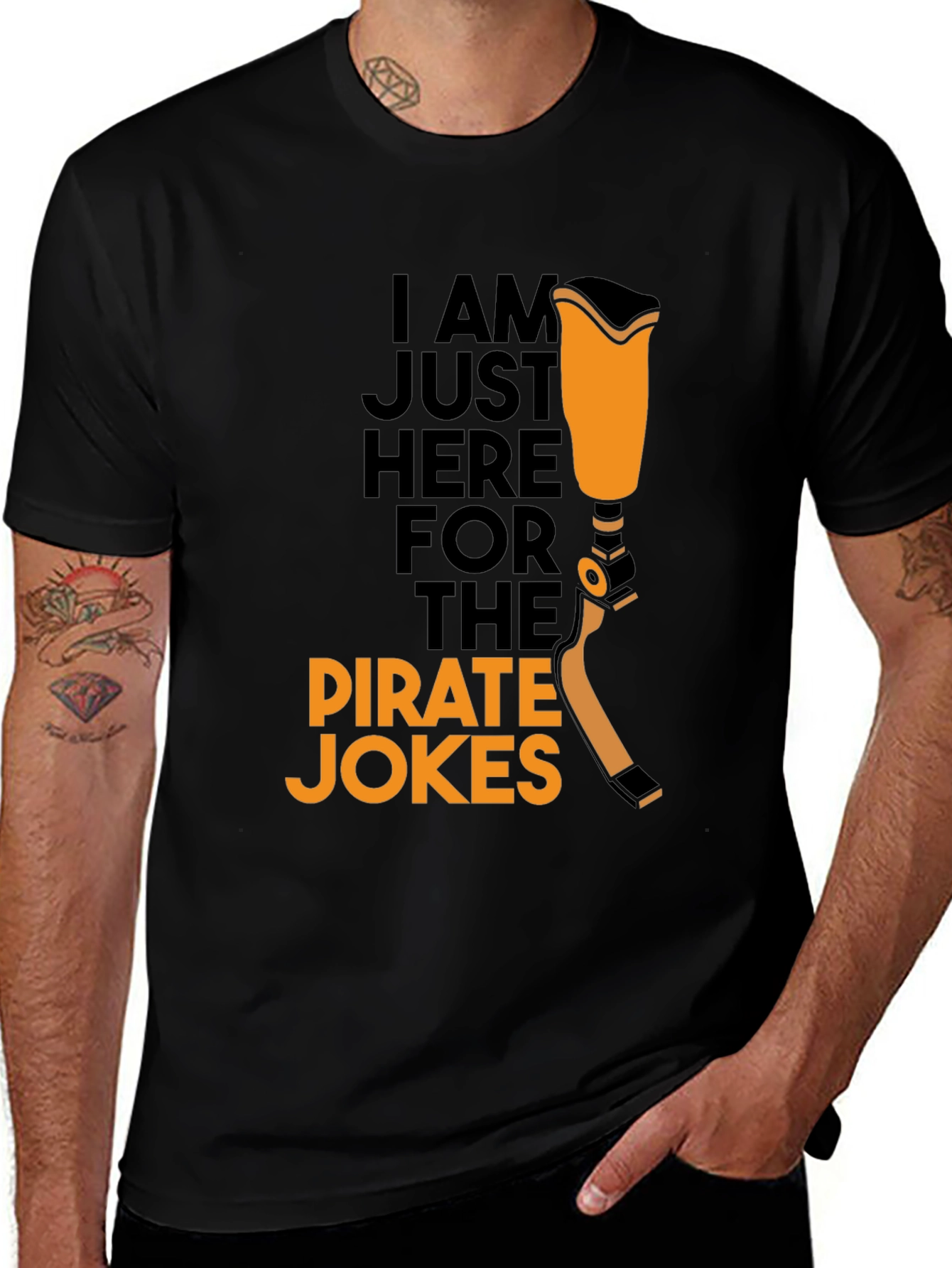 Pirate Jokes Amputee Leg Humor T-Shirt