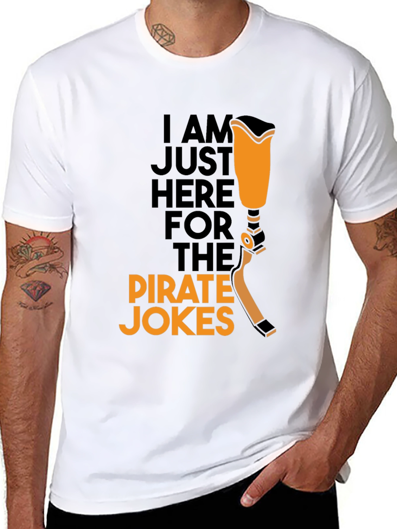 Pirate Jokes Amputee Leg Humor T-Shirt