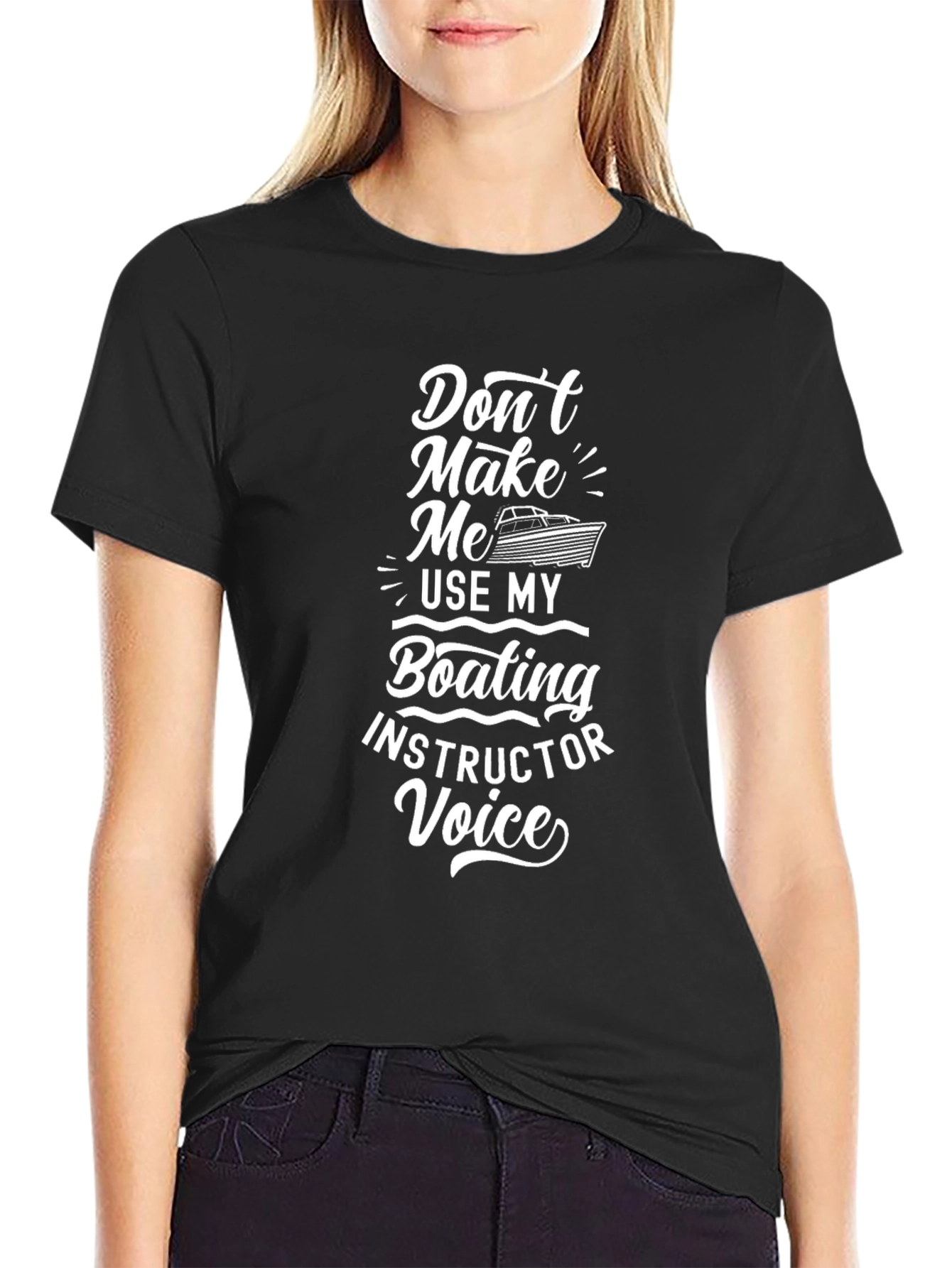 Boating Instructor Voice Graphic Tee - Black
