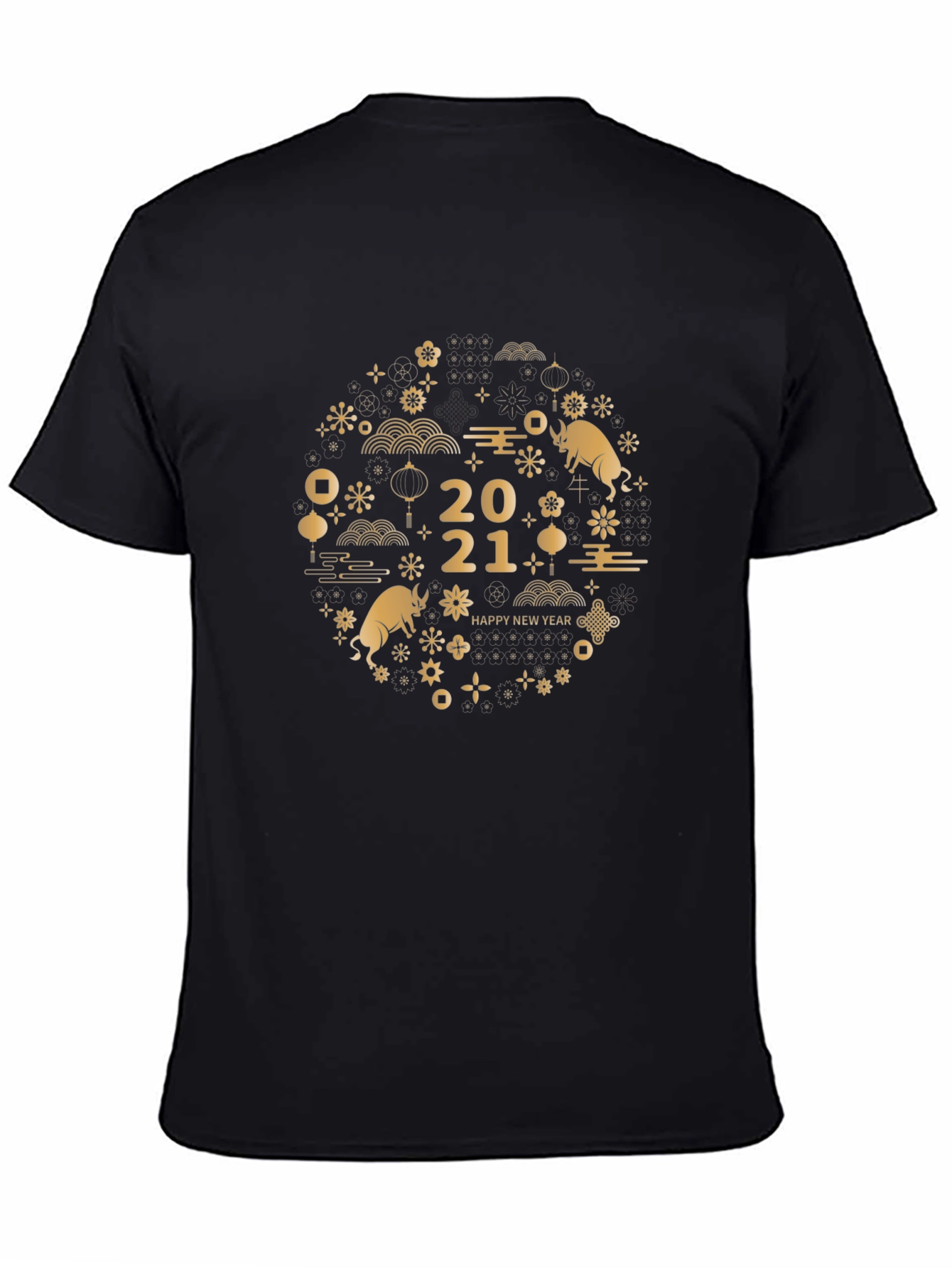 Year of the Ox 2021 Black T-Shirt